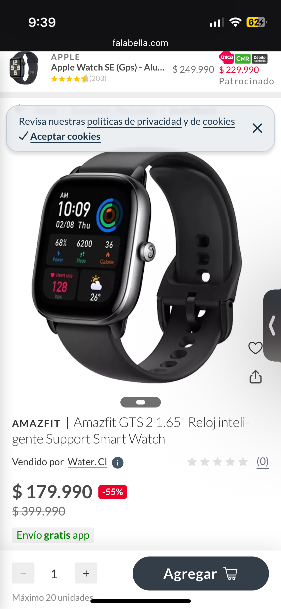 Vendo Smartwatch Amazfit GTS 2 - miniatura 4