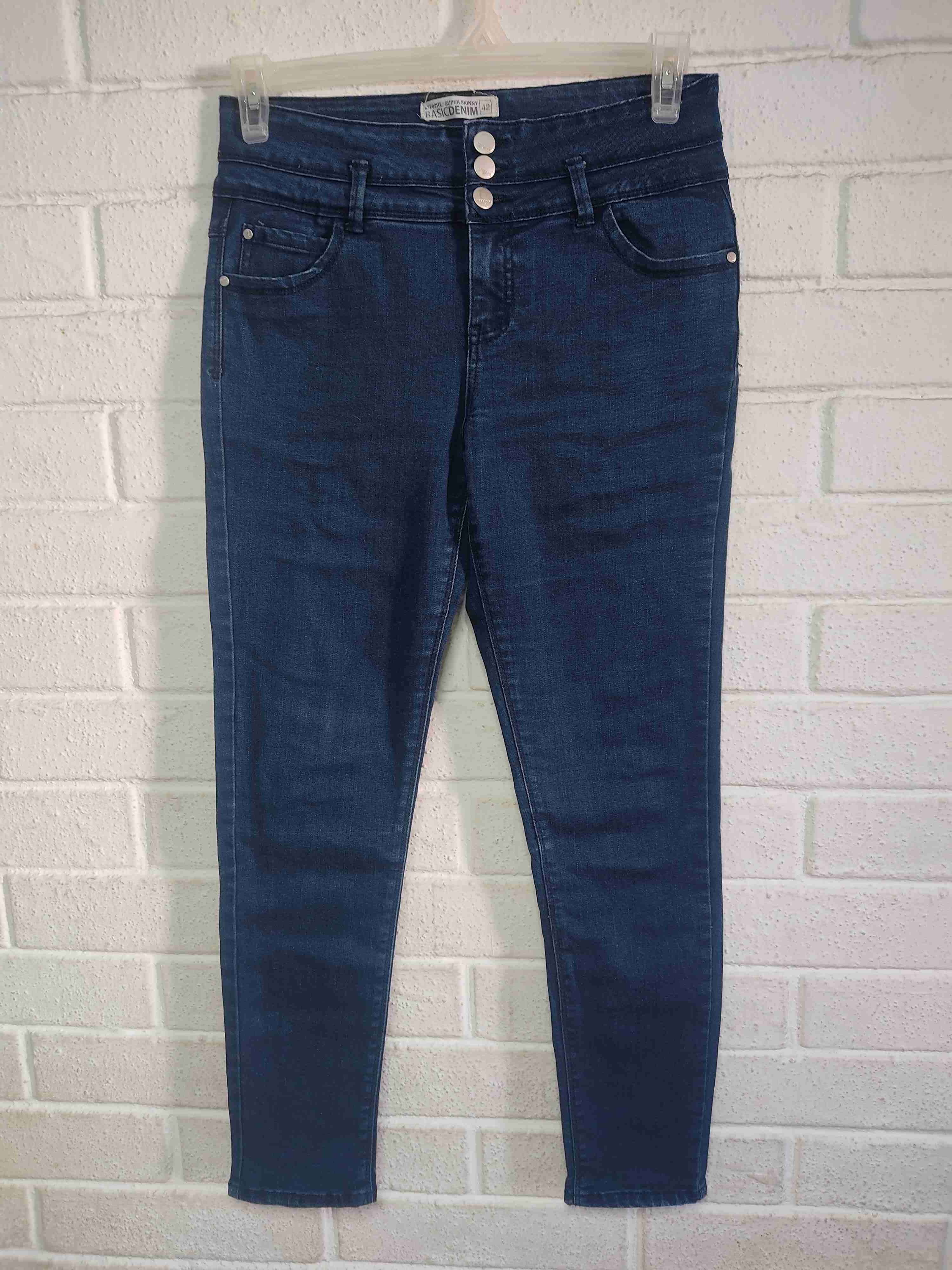 Jeans azul oscuro mujer - 1