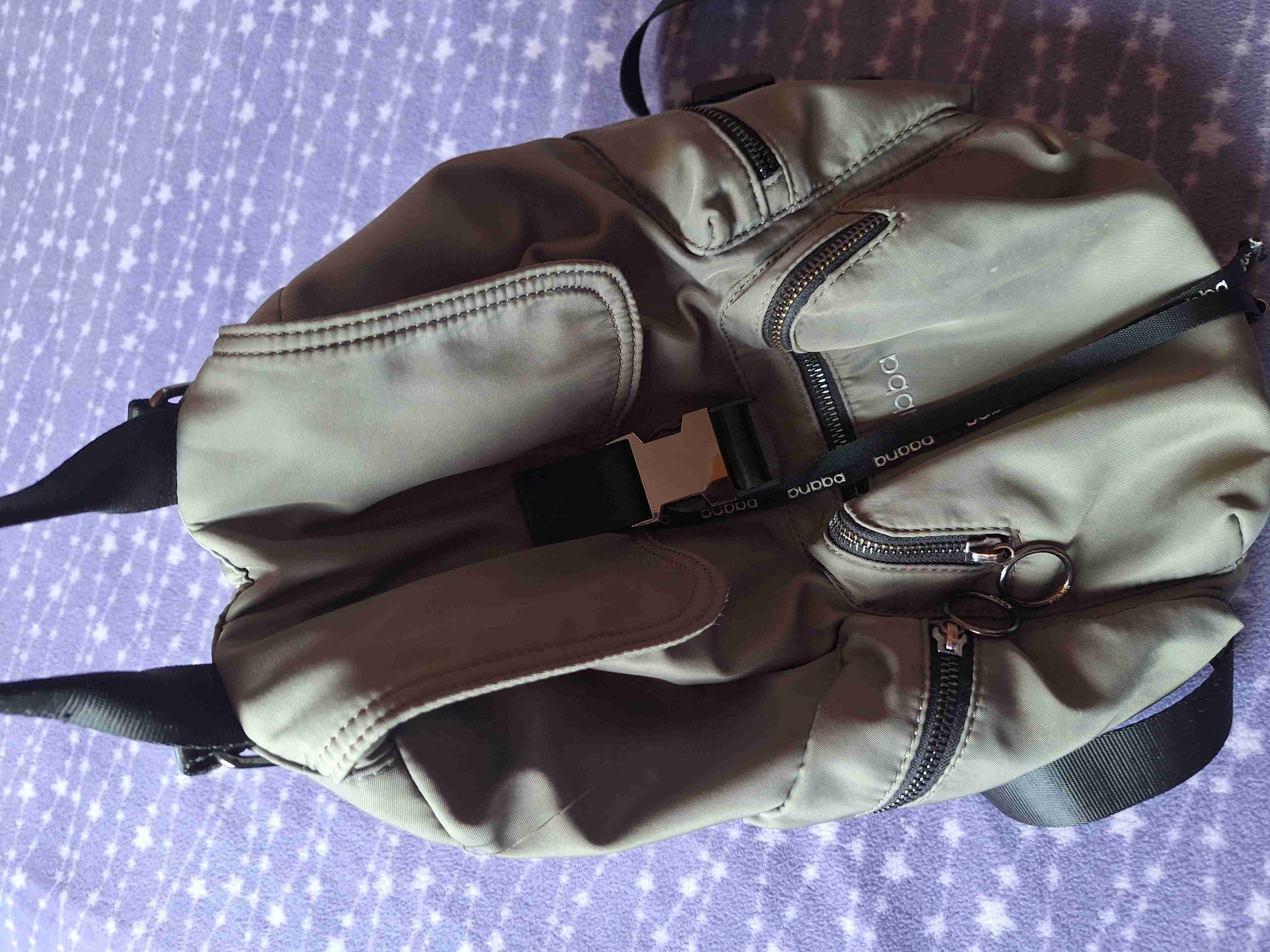 Mochila Bubba verde con bolsillos - miniatura 2