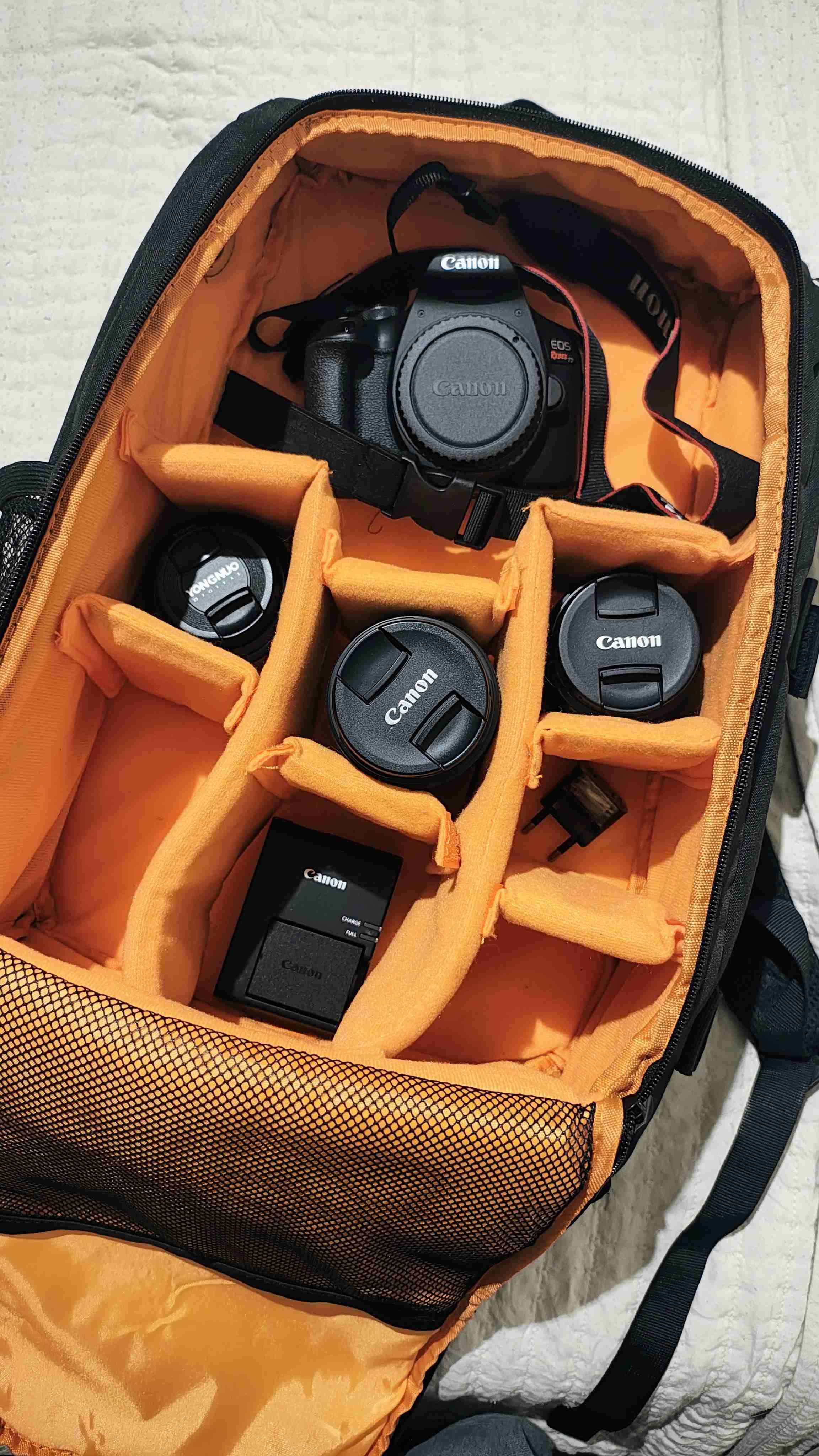 Cámara Canon Rebel t7 con 3 lentes y accesorios - miniatura 6