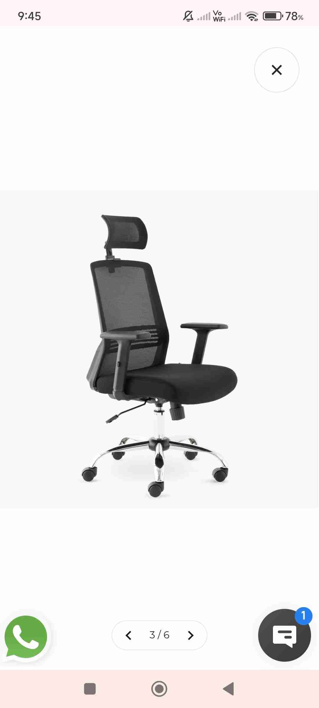 Silla de oficina ergonómica - miniatura 3