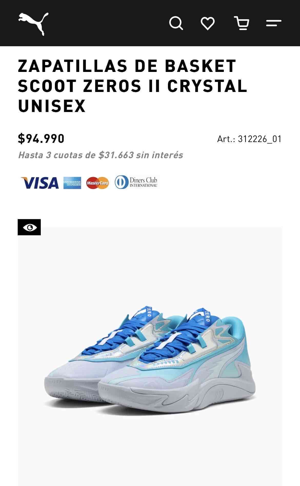 ZAPATILLAS DE BASKETSCOOT ZEROS II CRYSTAL - miniatura 6