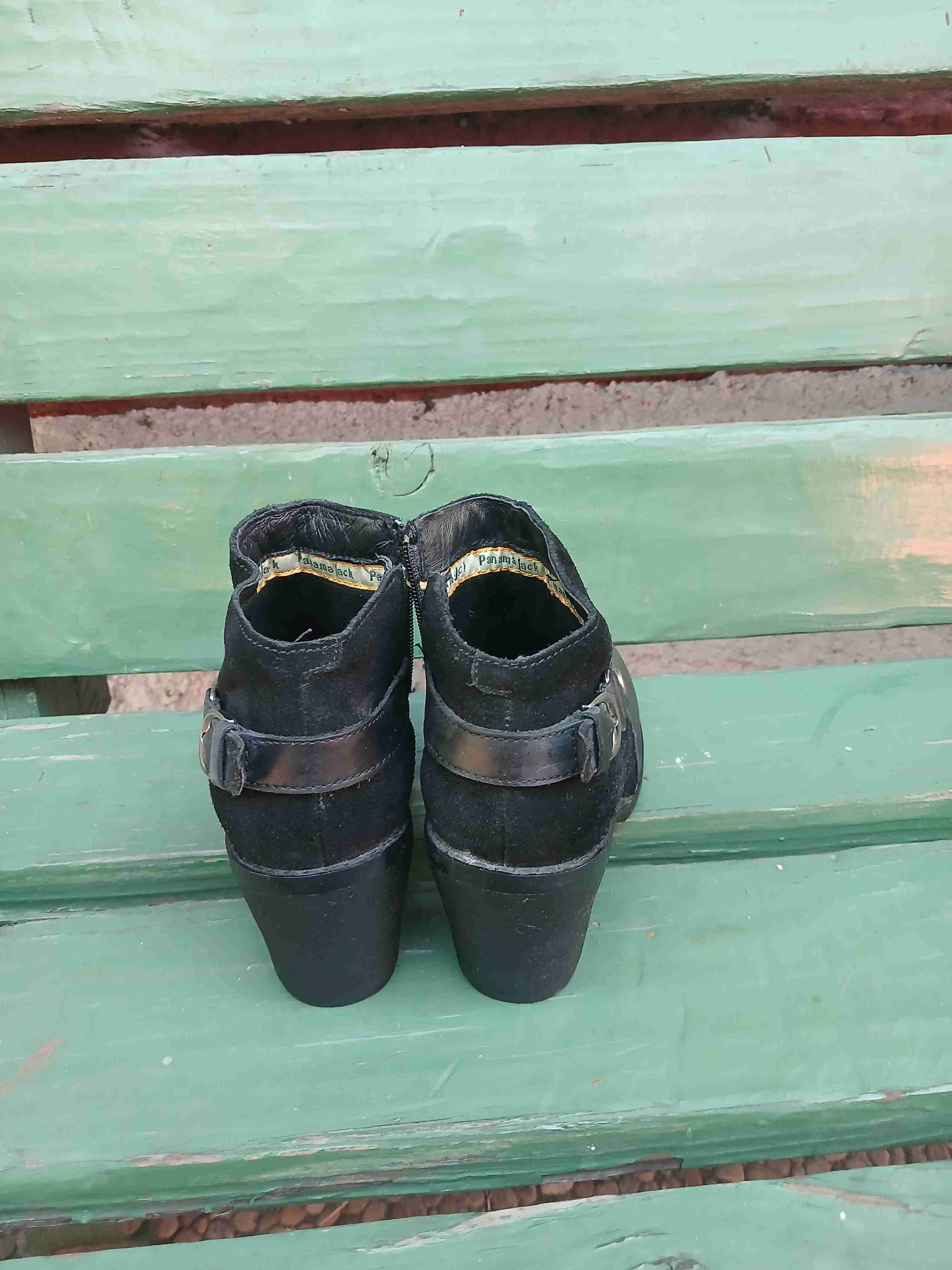 Botines de cuero negro Panama Jack - miniatura 3