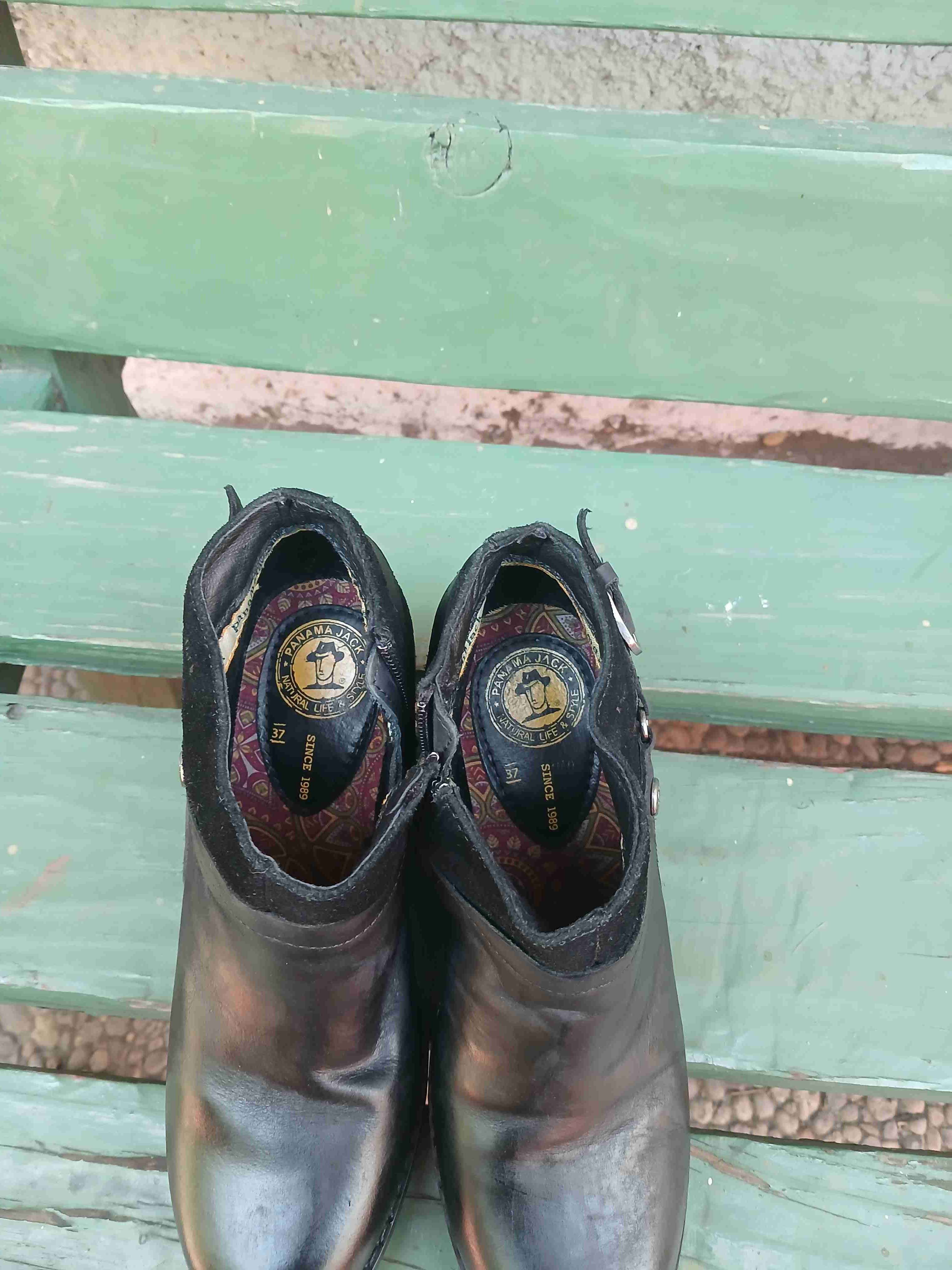 Botines de cuero negro Panama Jack - miniatura 5