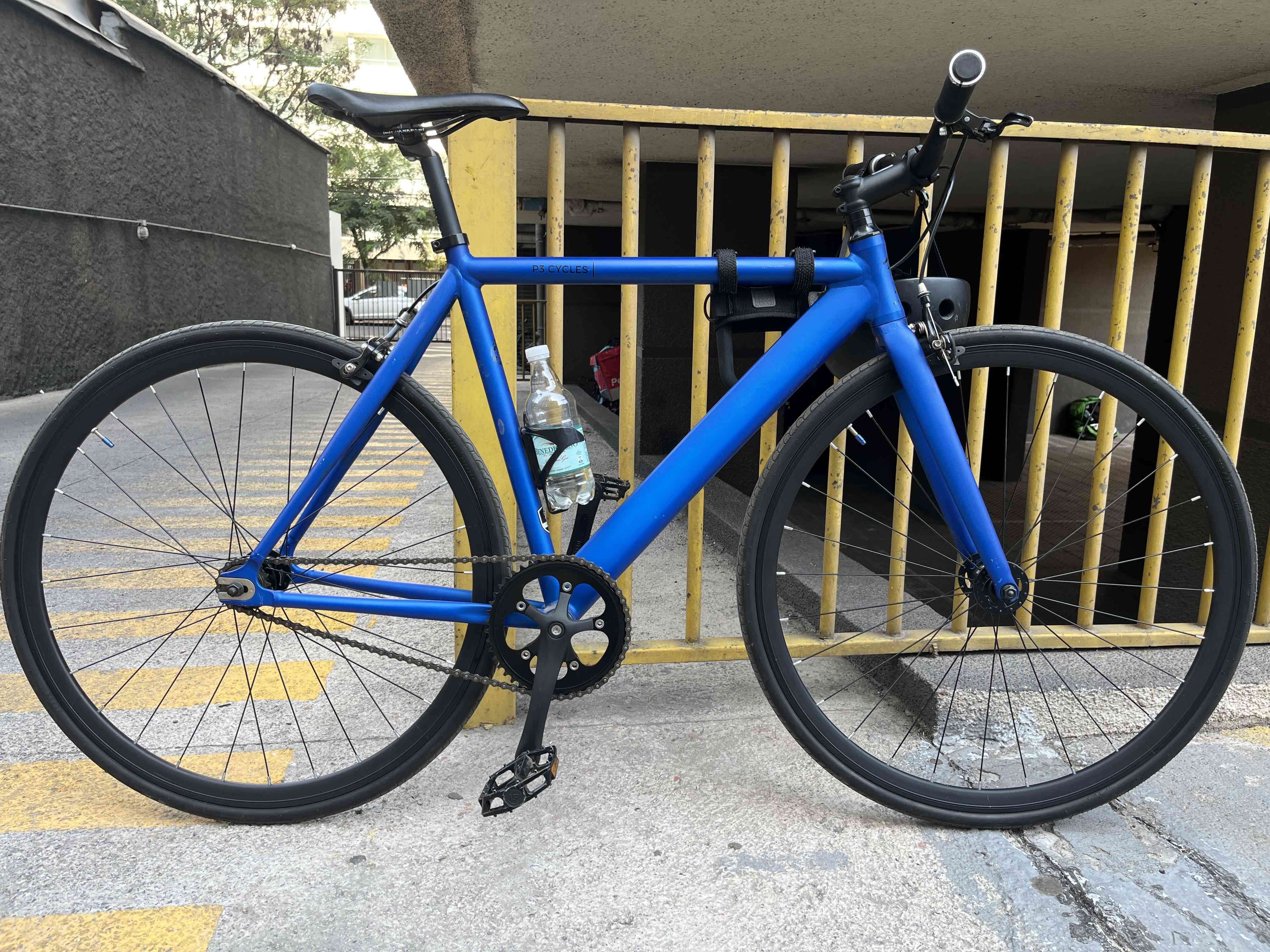 Bicicleta urbana P3 Cycles azul - miniatura 1