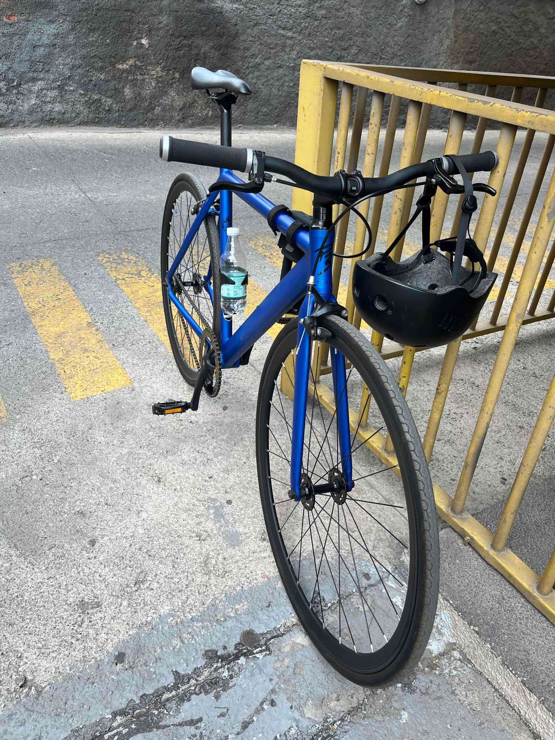 Bicicleta urbana P3 Cycles azul - miniatura 3