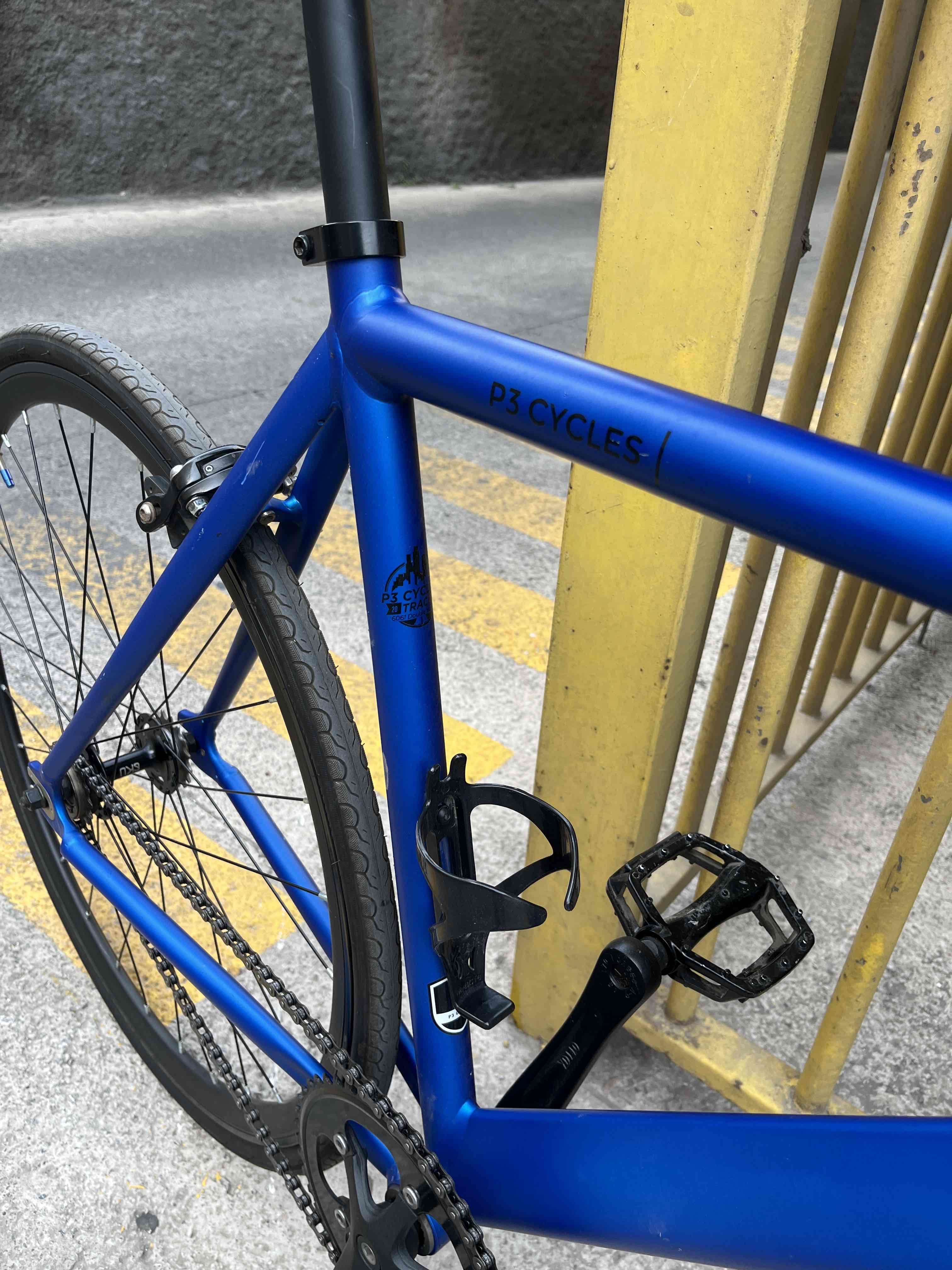 Bicicleta urbana P3 Cycles azul - miniatura 5