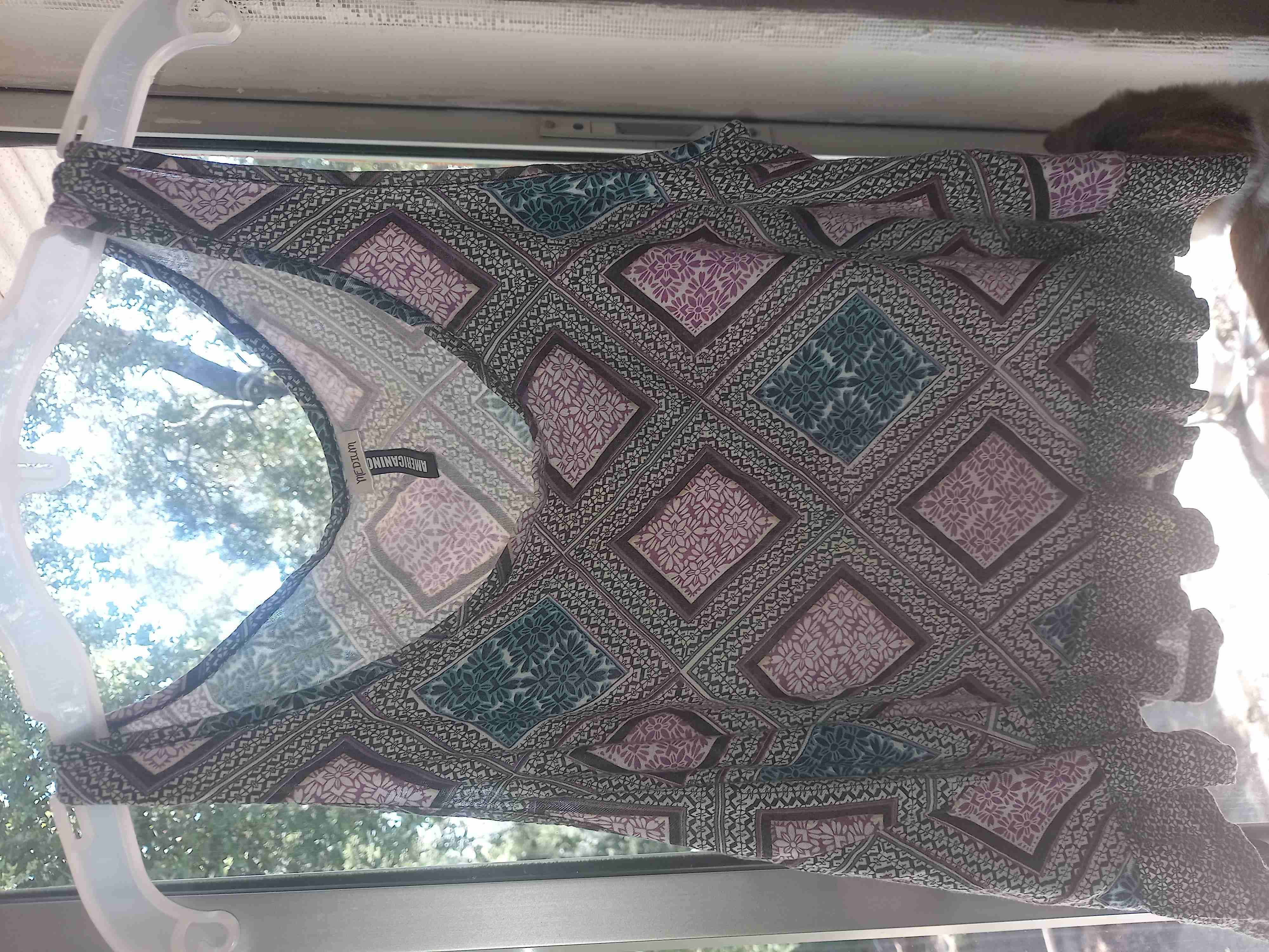 Blusa estampada multicolor