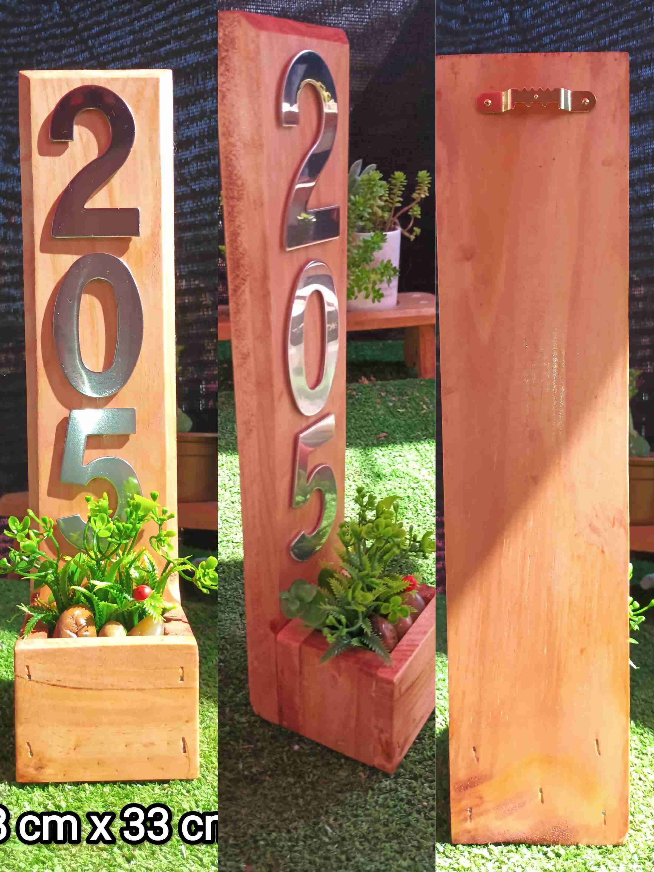 Número de casa con jardín decorativo - miniatura 2