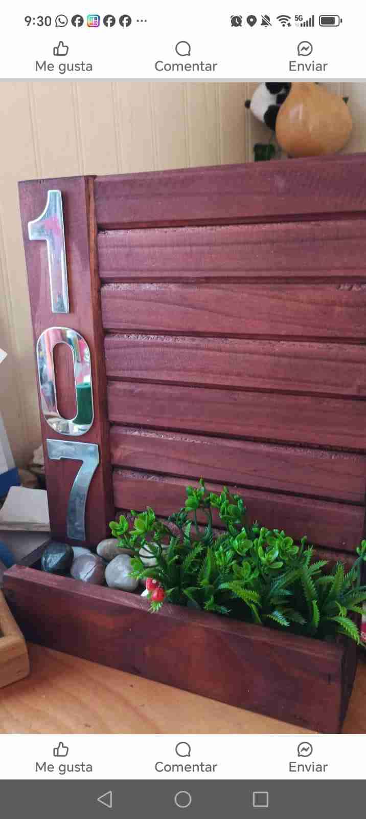 Número de casa con jardín decorativo - miniatura 4