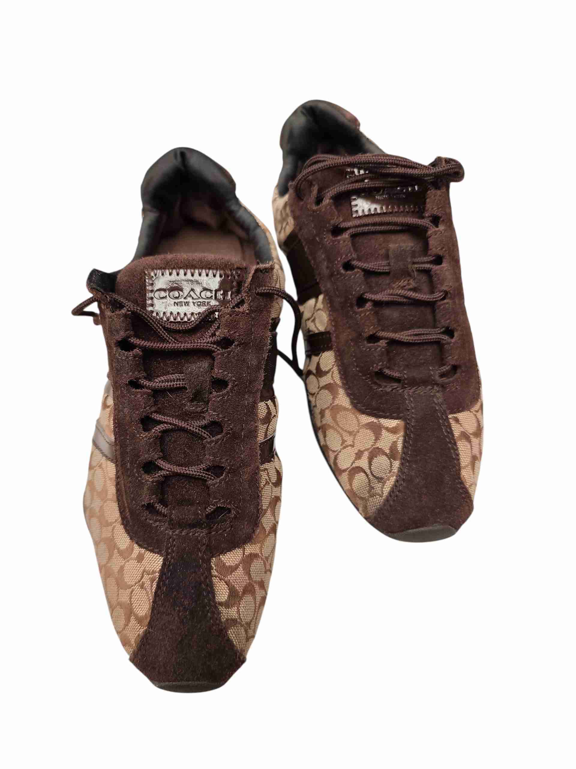 Zapatillas COACH deportivas marrones estampadas - miniatura 2