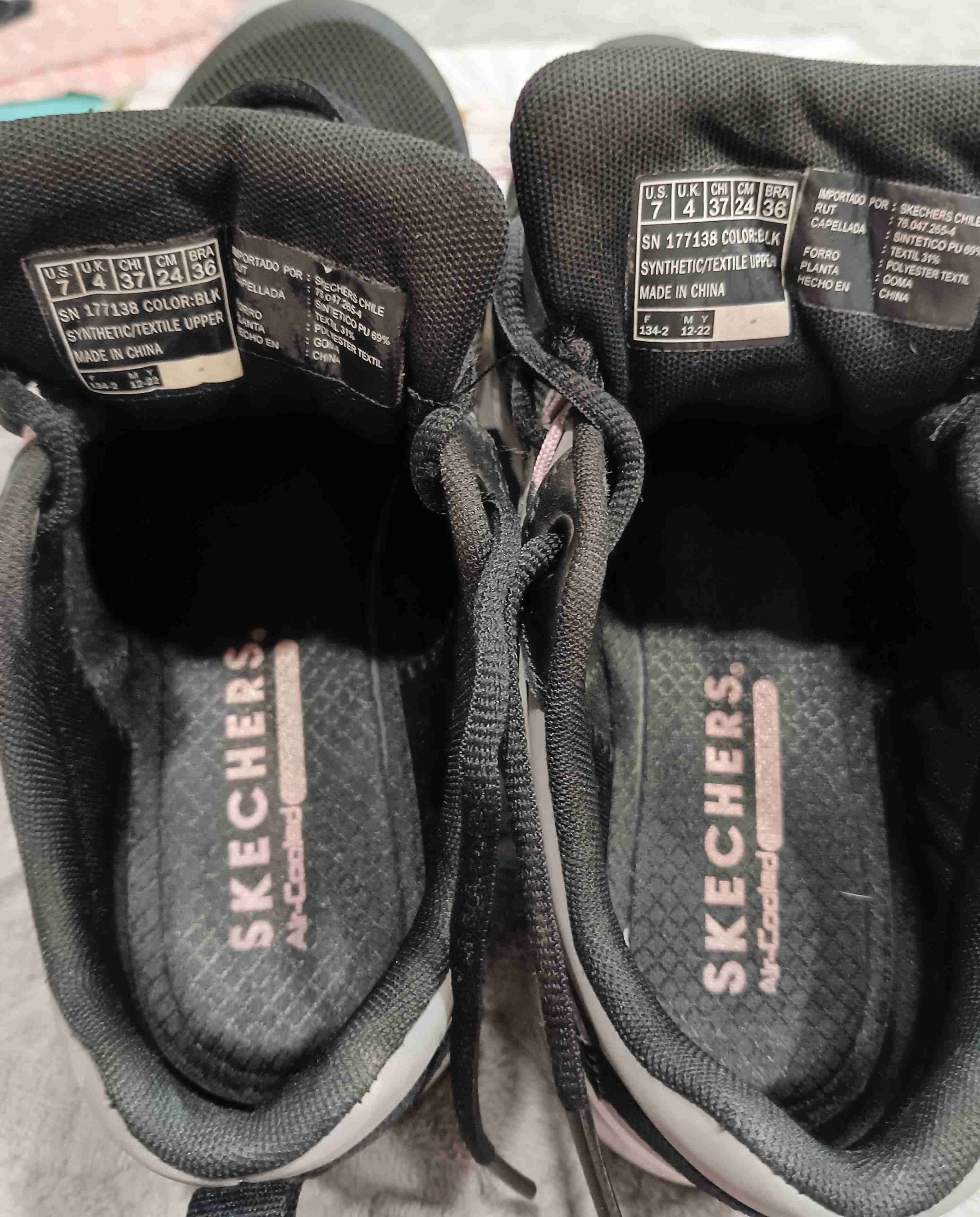 Zapatillas negras Skechers - miniatura 3