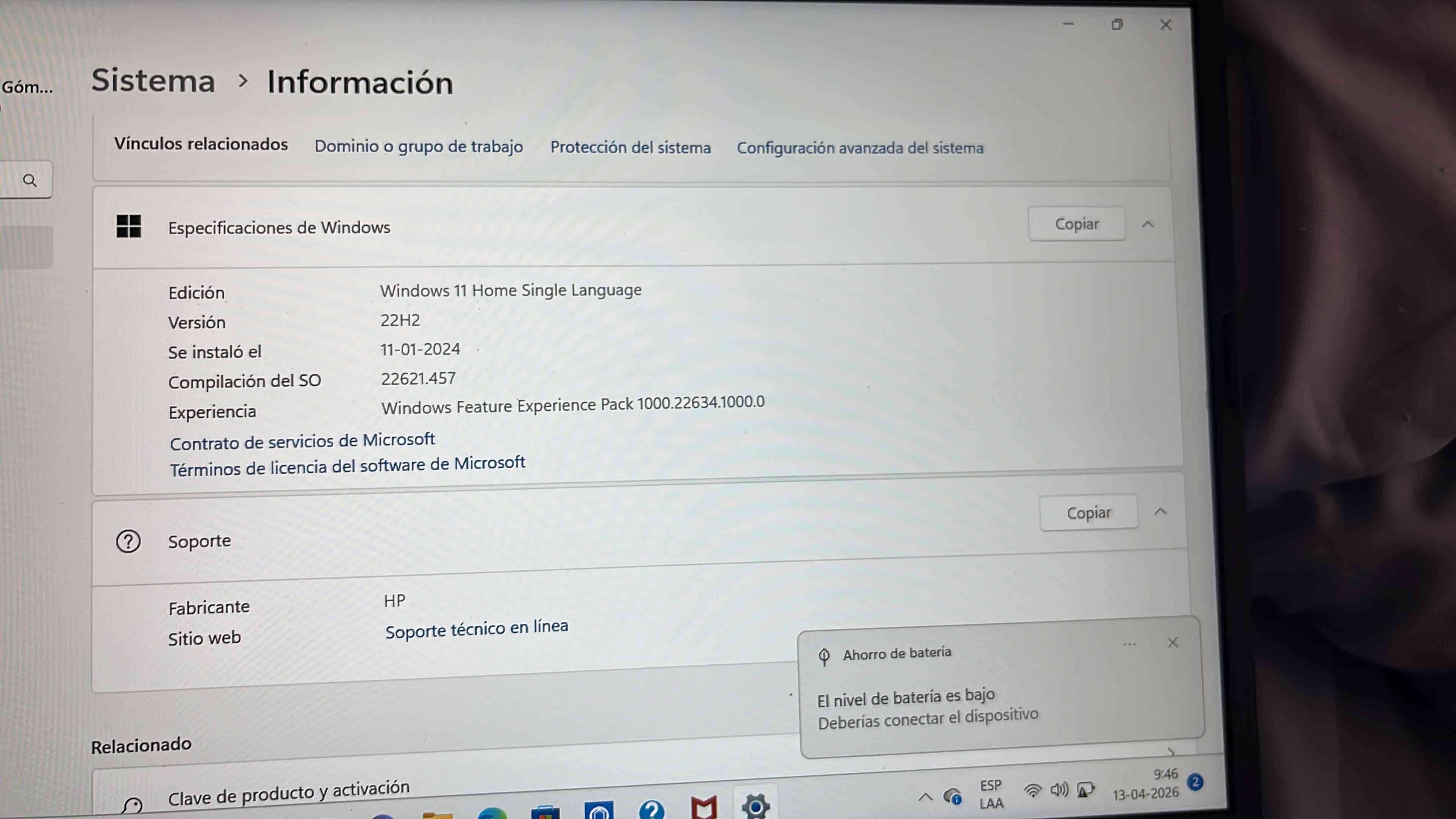 Laptop HP Intel i5 8GB RAM - 2