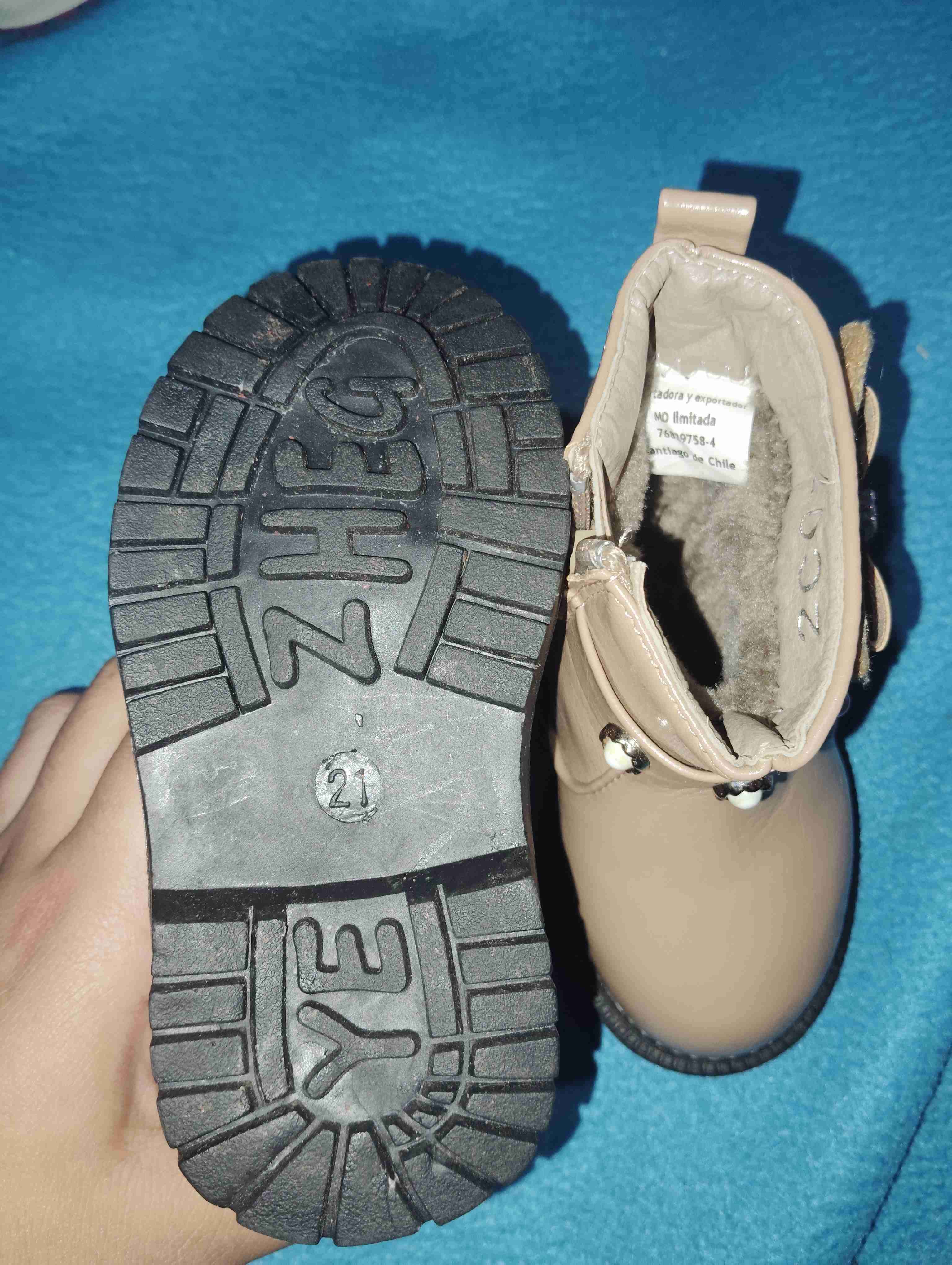 Botines color beige para niñas - miniatura 3