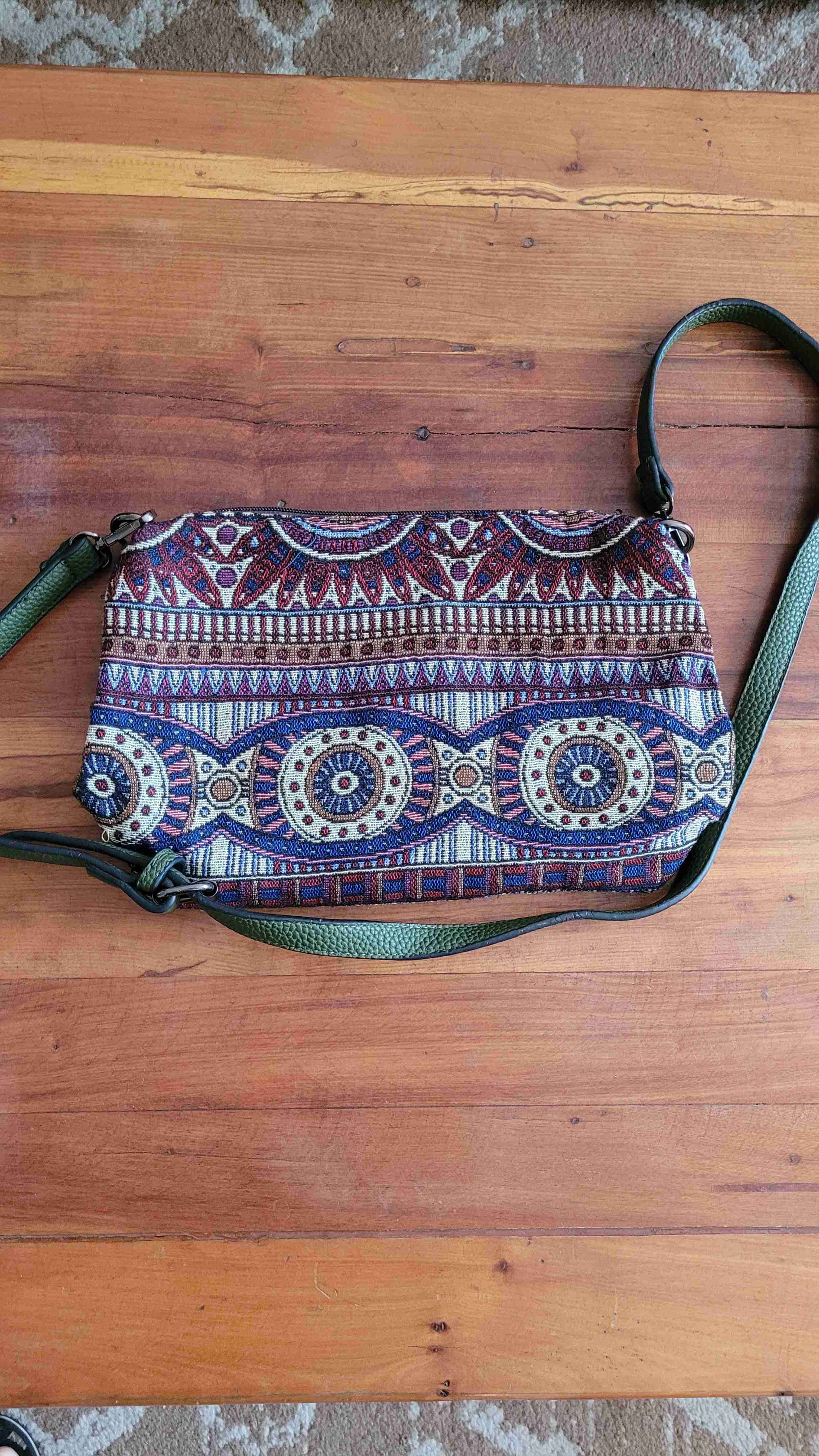 Cartera/bolso estampada bohemia - 1