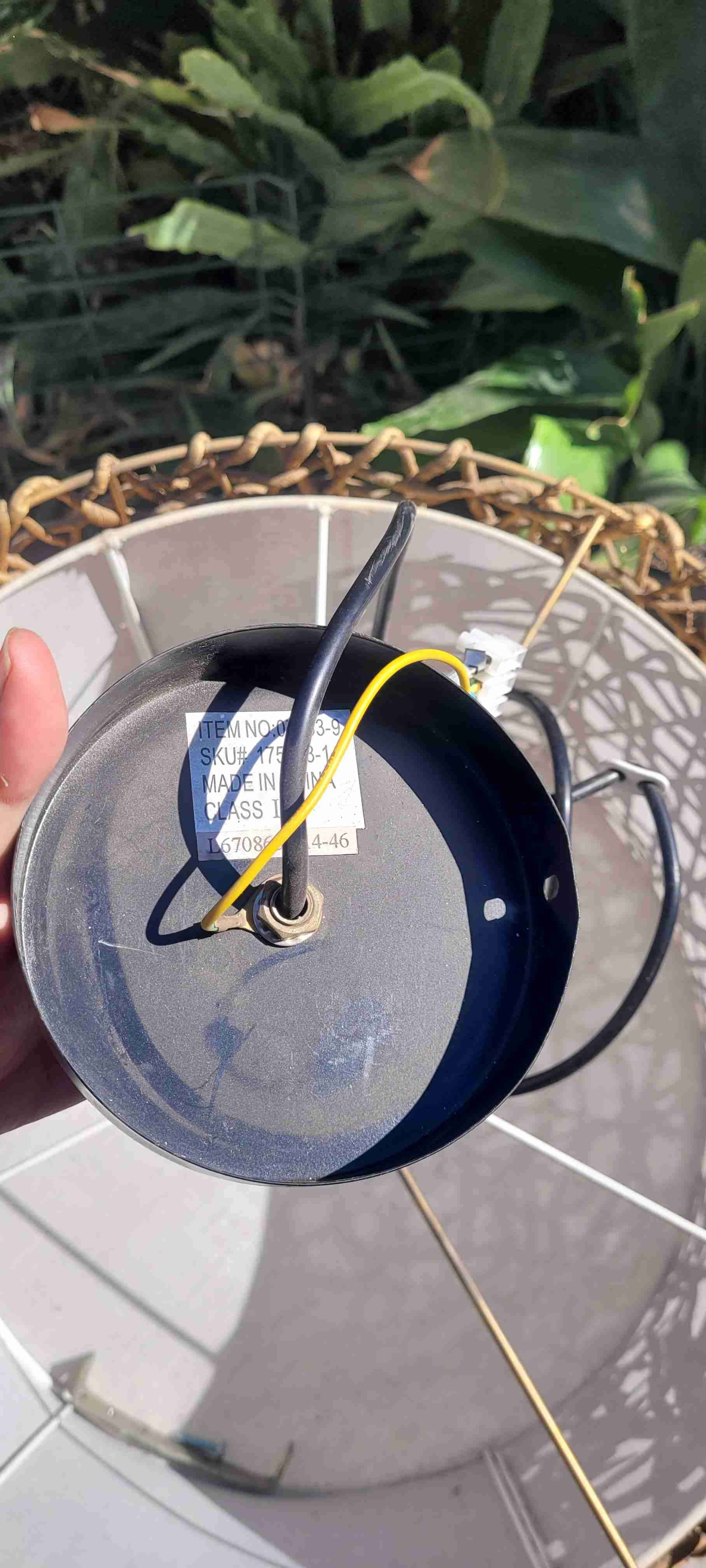 Lámpara colgante de mimbre - miniatura 5