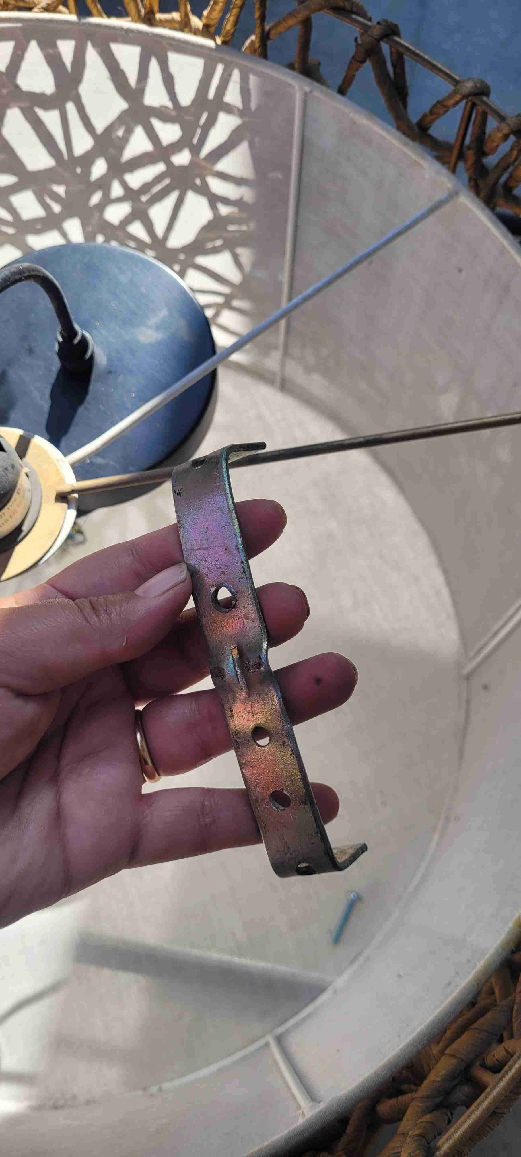 Lámpara colgante de mimbre - miniatura 6