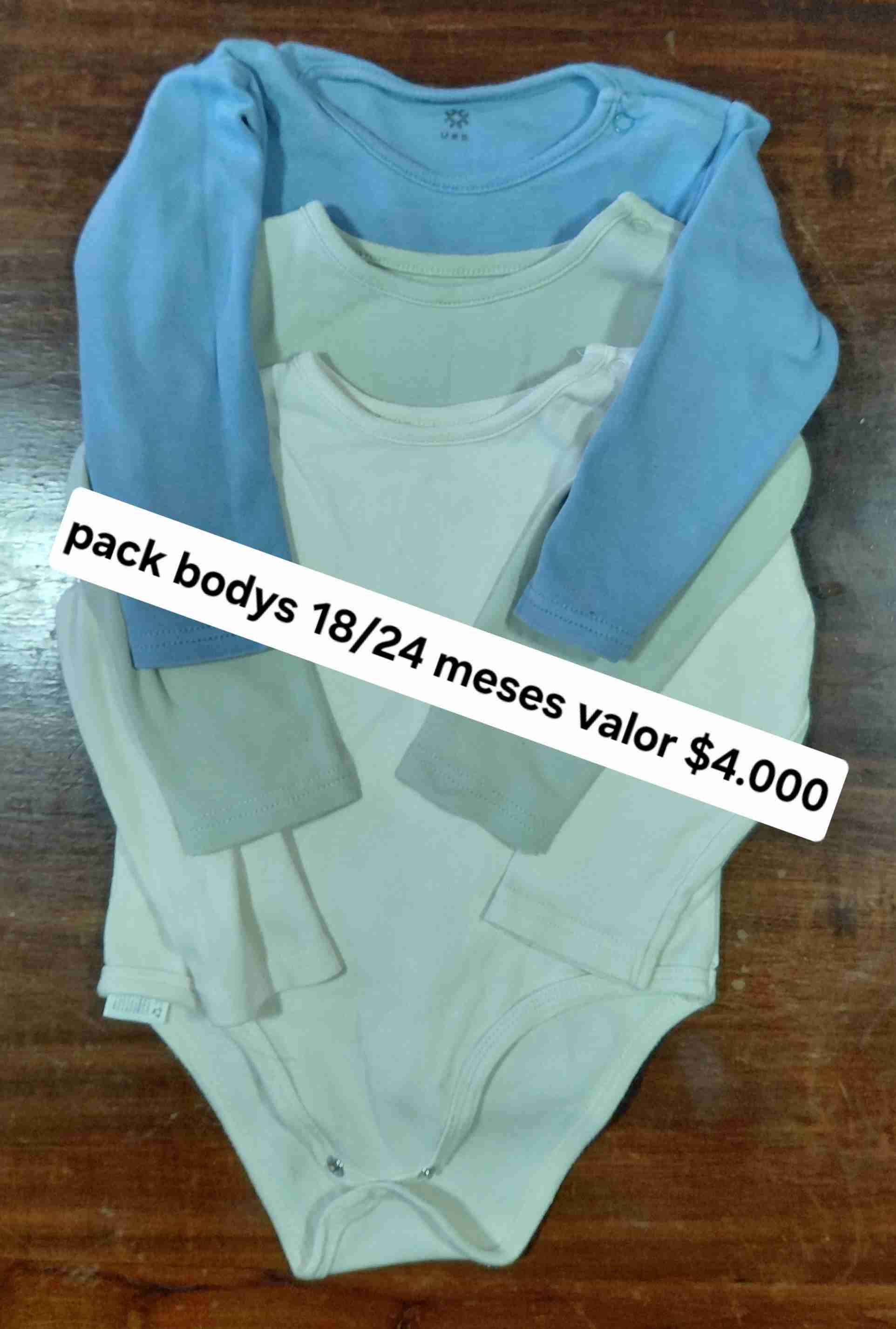 Pack de bodys 18/24 meses
