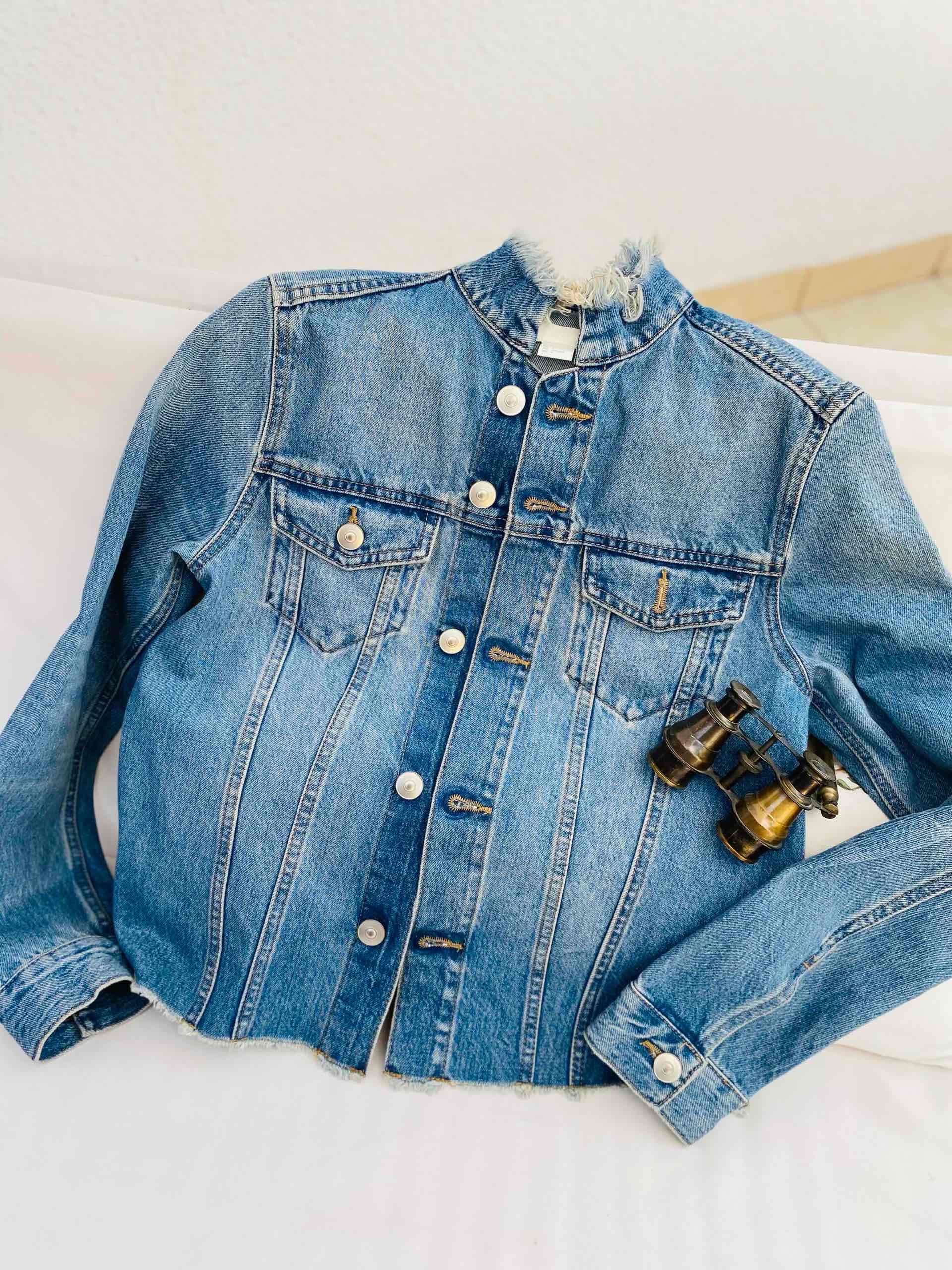 Chaqueta de mezclilla desgastada - miniatura 3