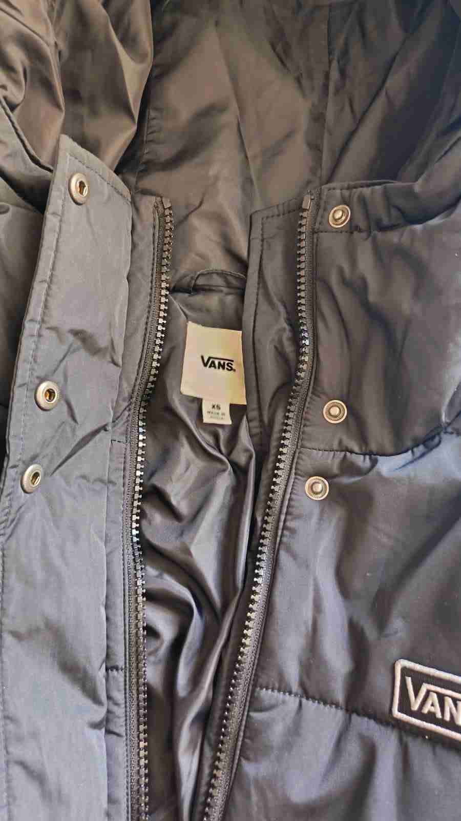 Parka negra con capucha Vans - miniatura 4