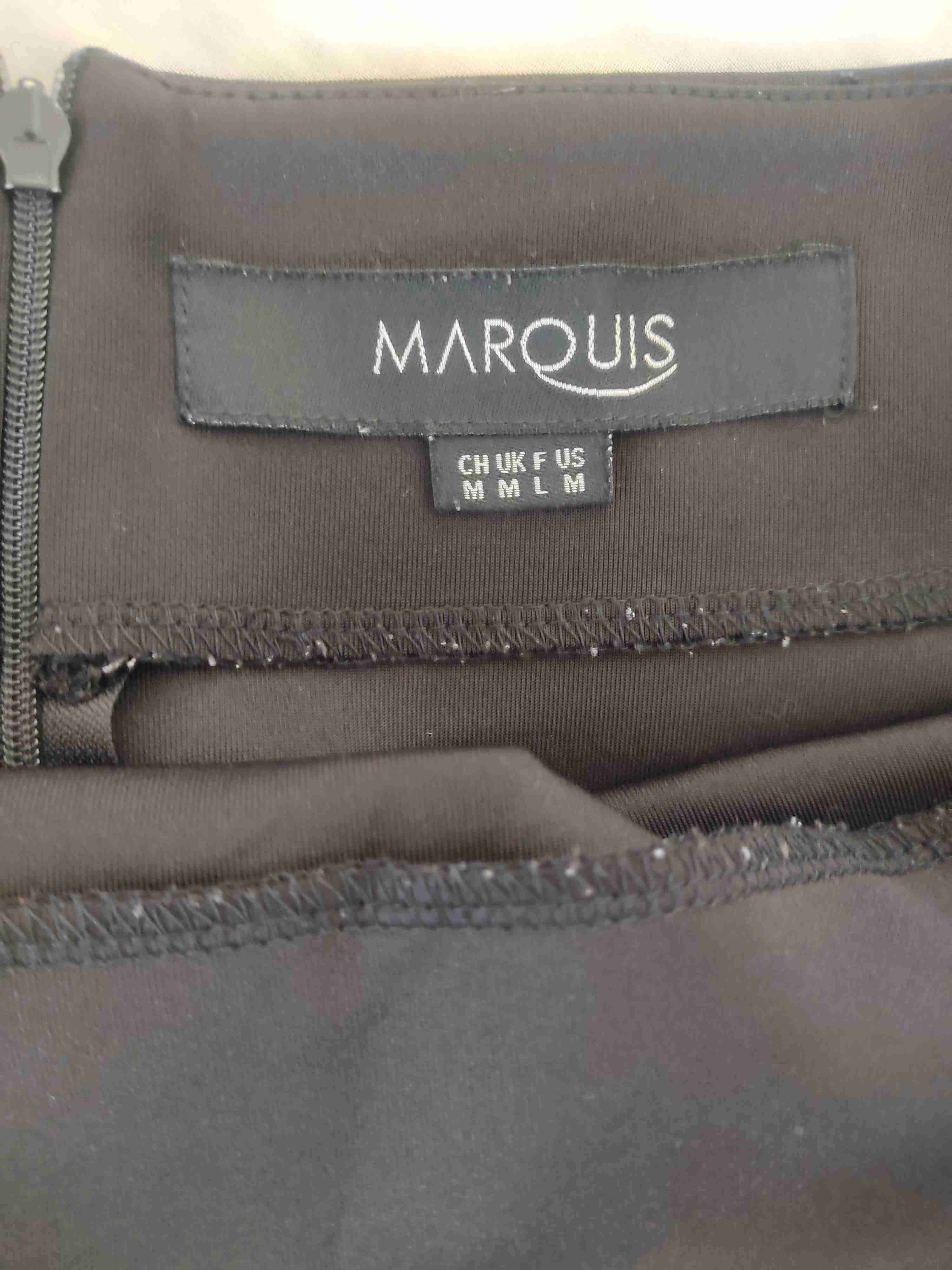 Falda lápiz negra elegante - miniatura 3