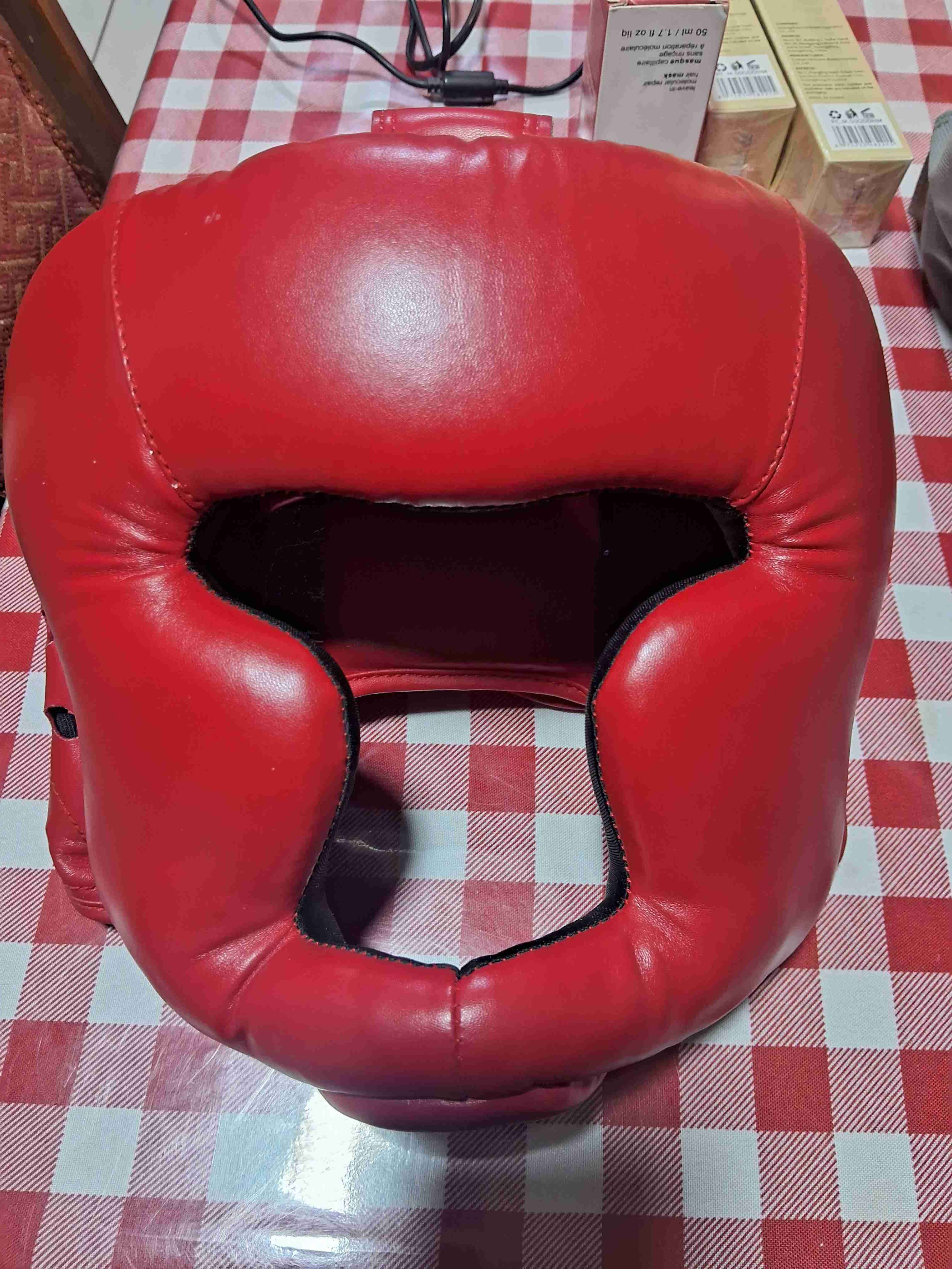 Cabezal de boxeo,artes marciales (rojo) - 1