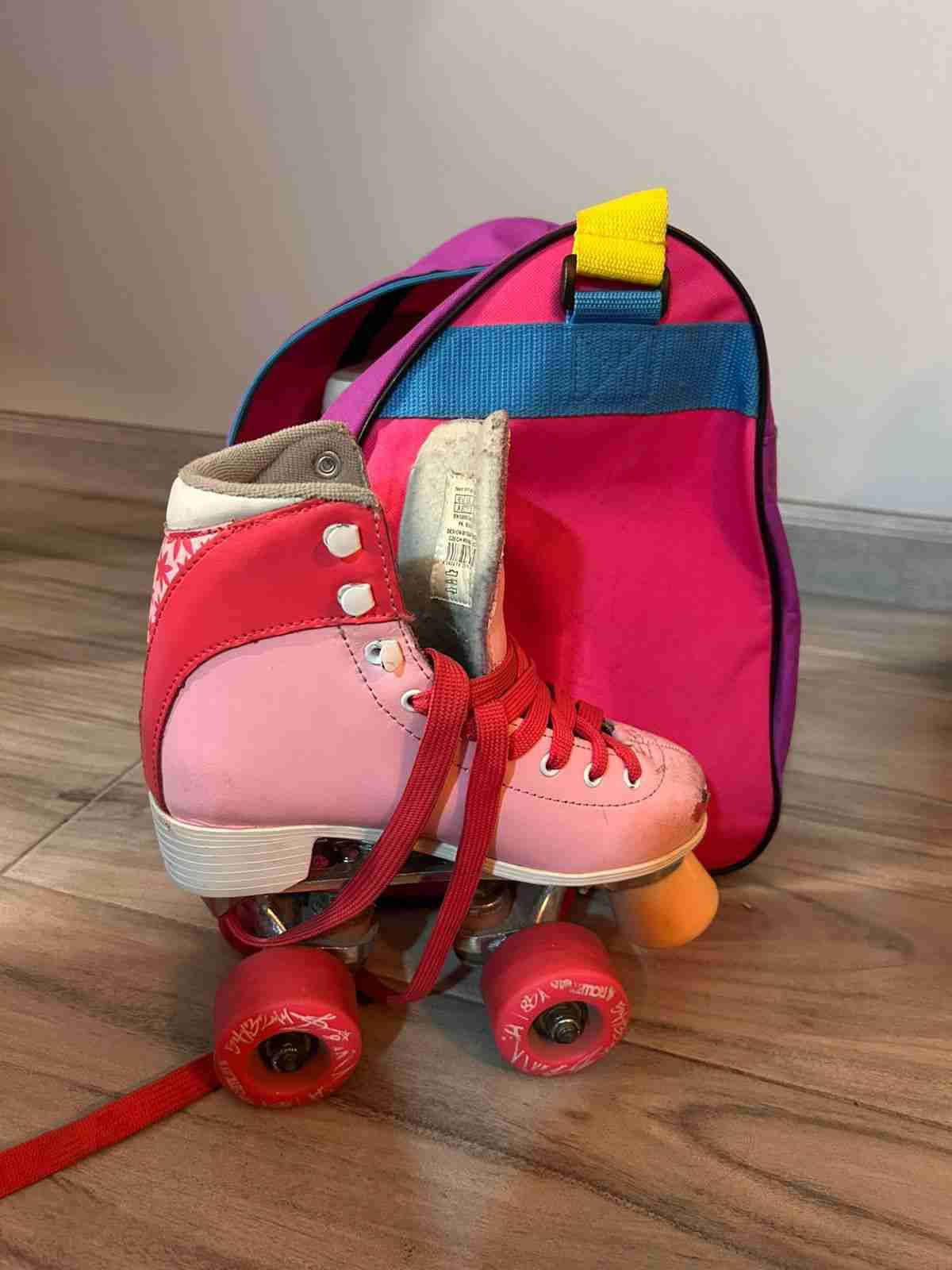 Patines rosados con mochila - miniatura 1