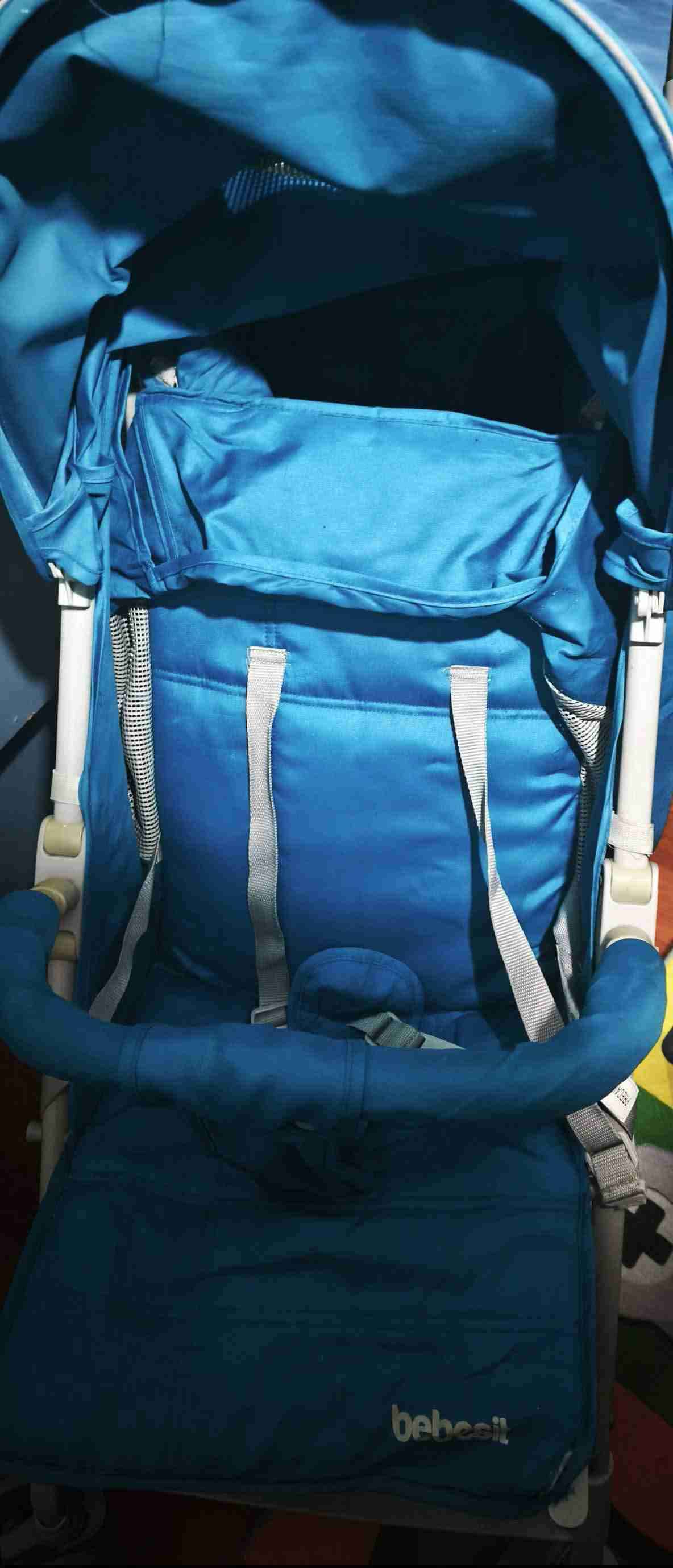 Coche para bebé azul Bebesit - miniatura 3