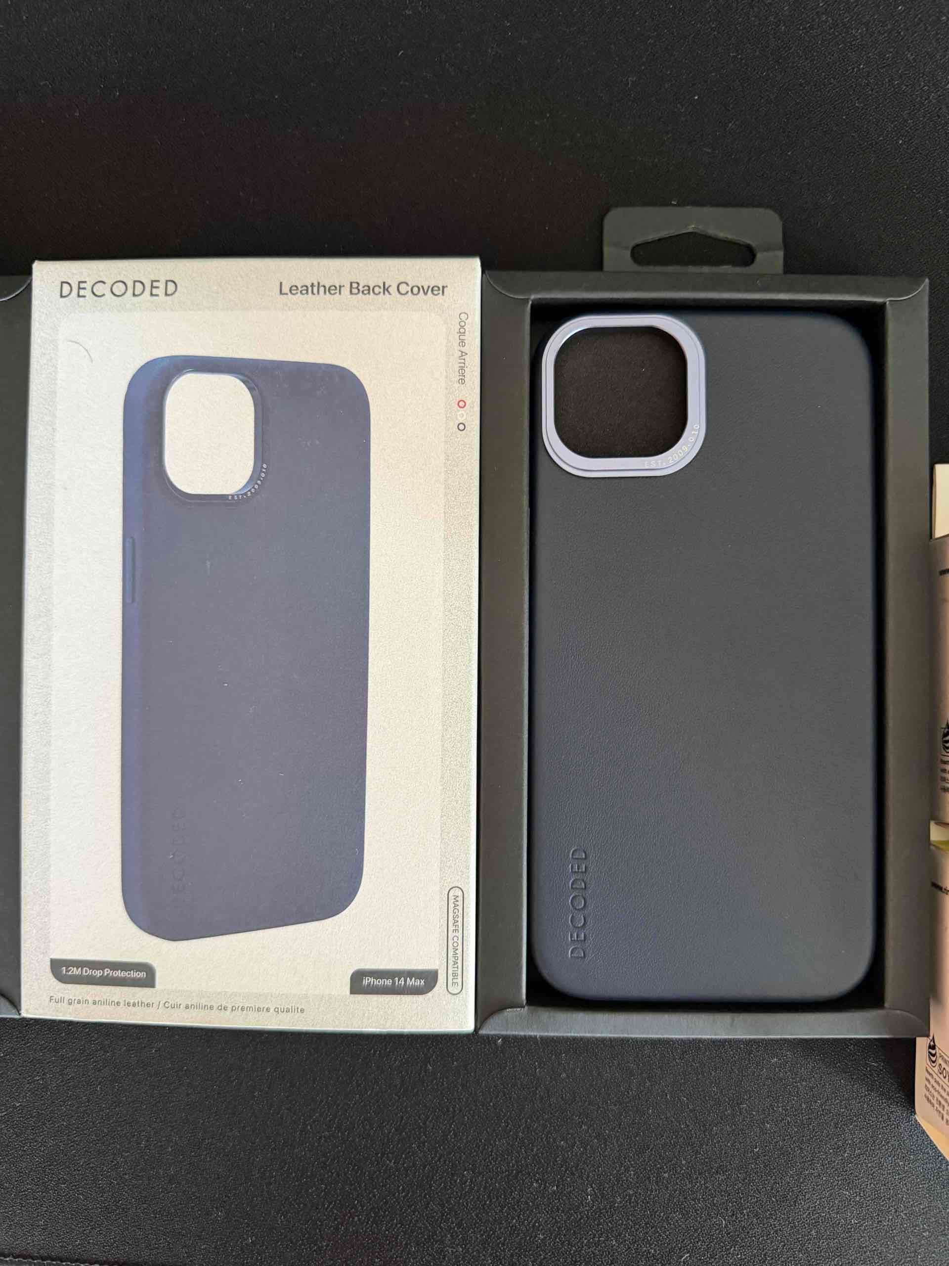 Funda de cuero para iPhone 14 Plus