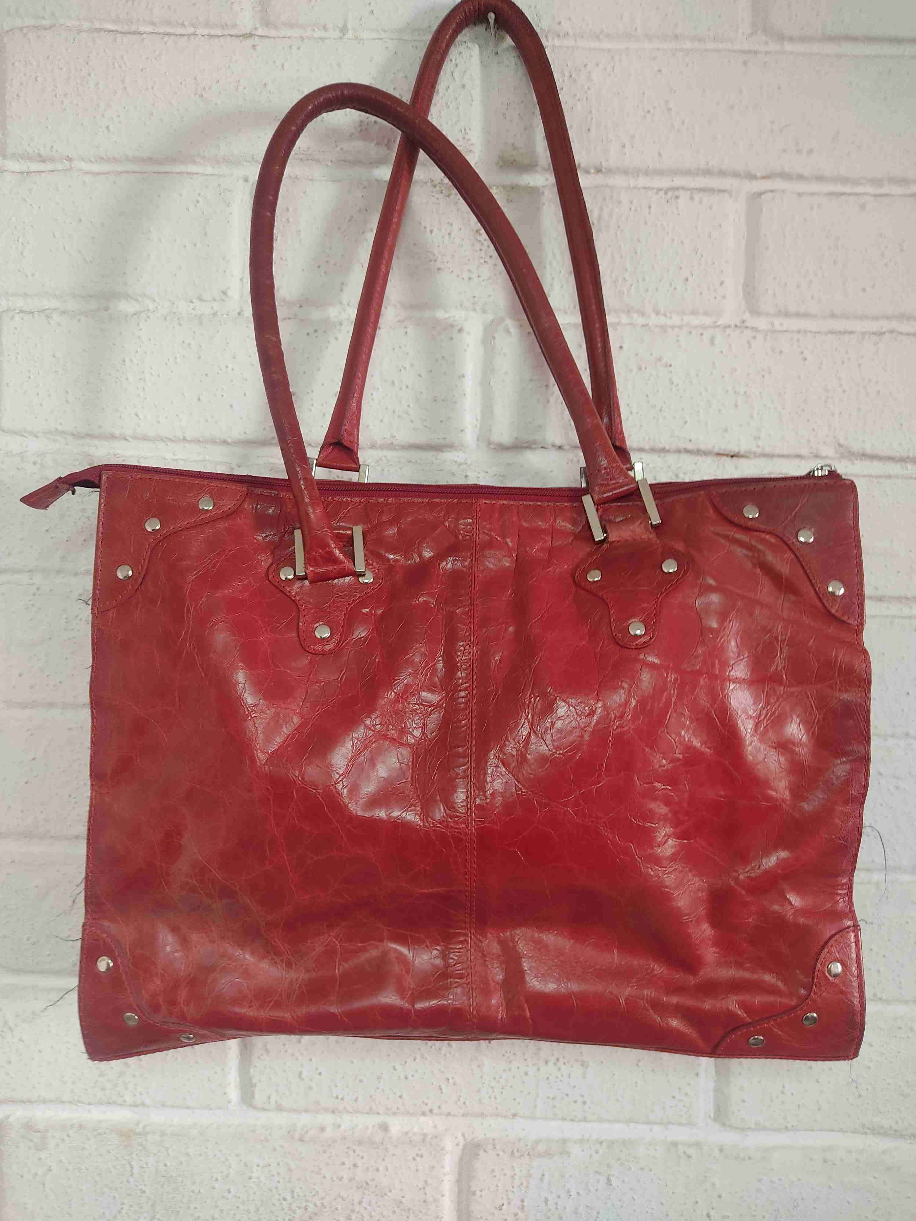 Cartera de cuero roja - miniatura 2