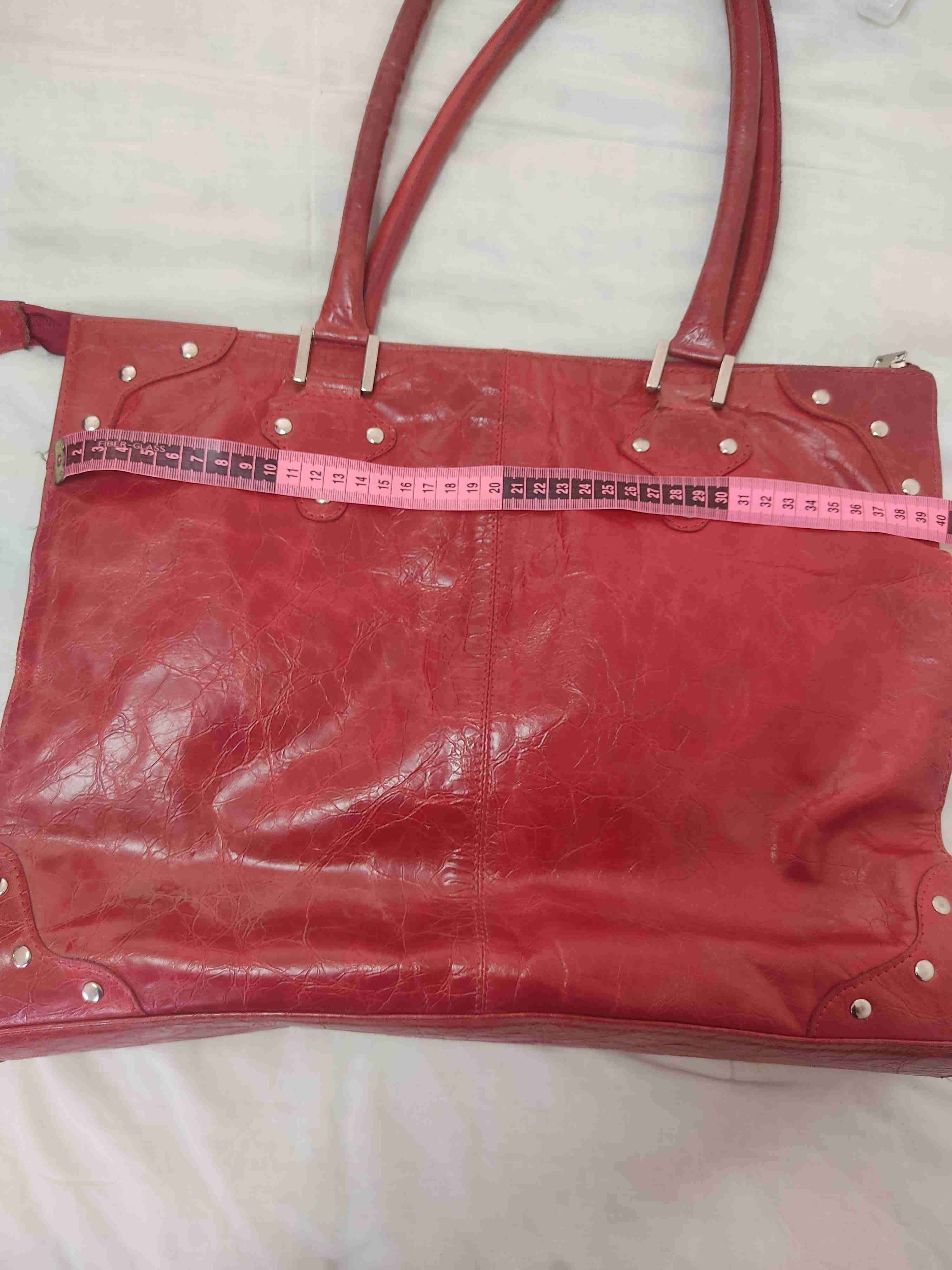 Cartera de cuero roja - miniatura 4