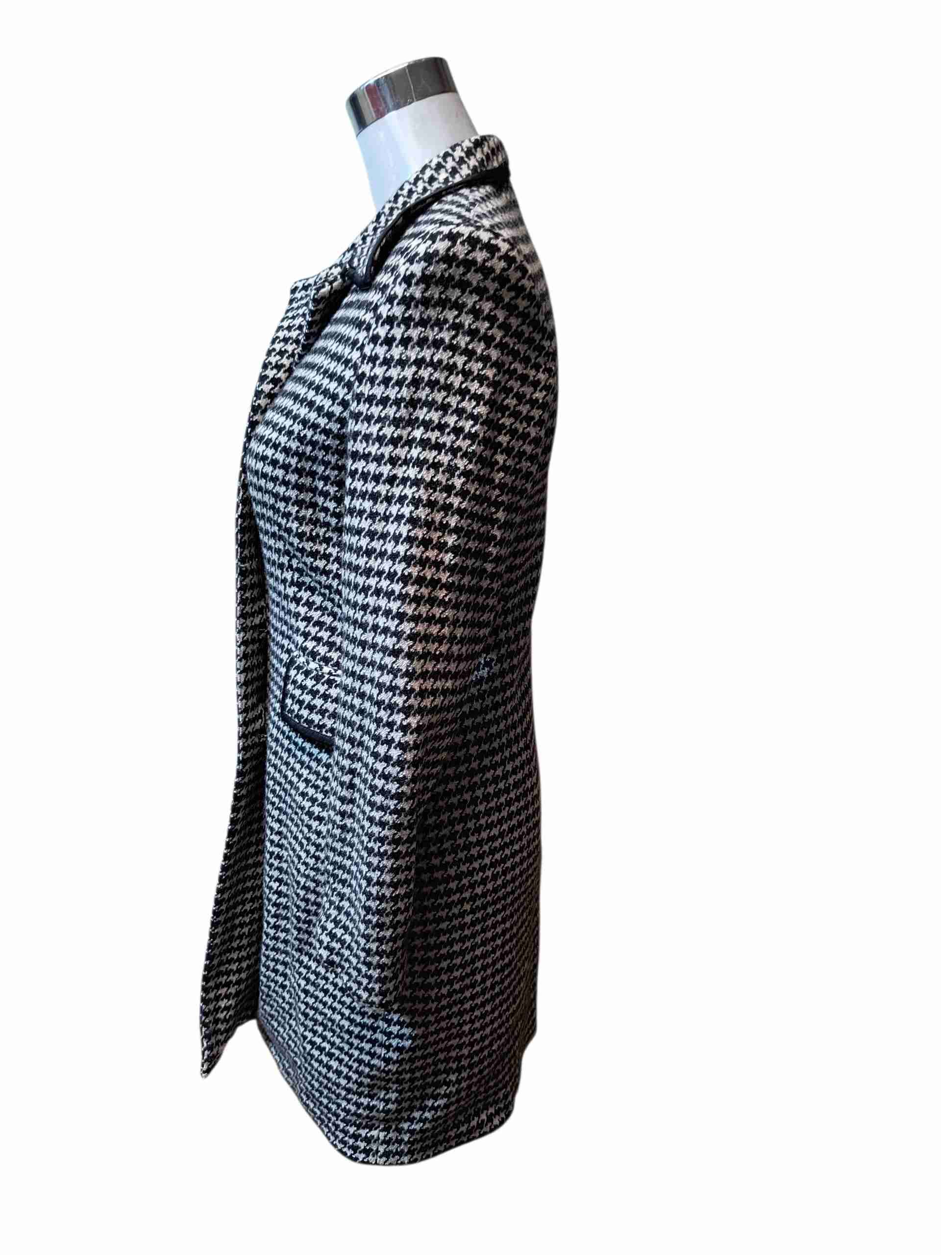 Abrigo pata de gallo mujer de lanilla - miniatura 2