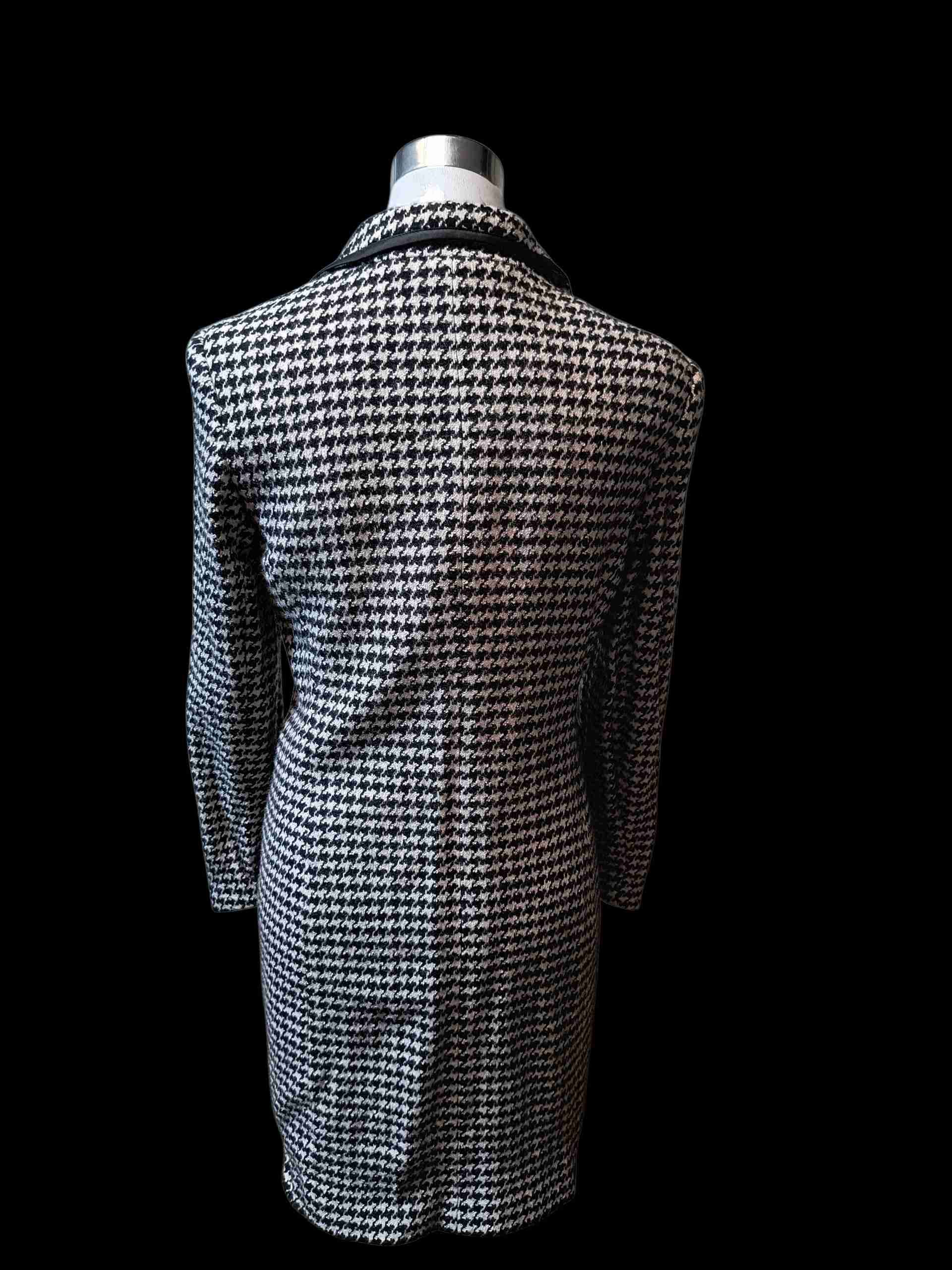 Abrigo pata de gallo mujer de lanilla - miniatura 3