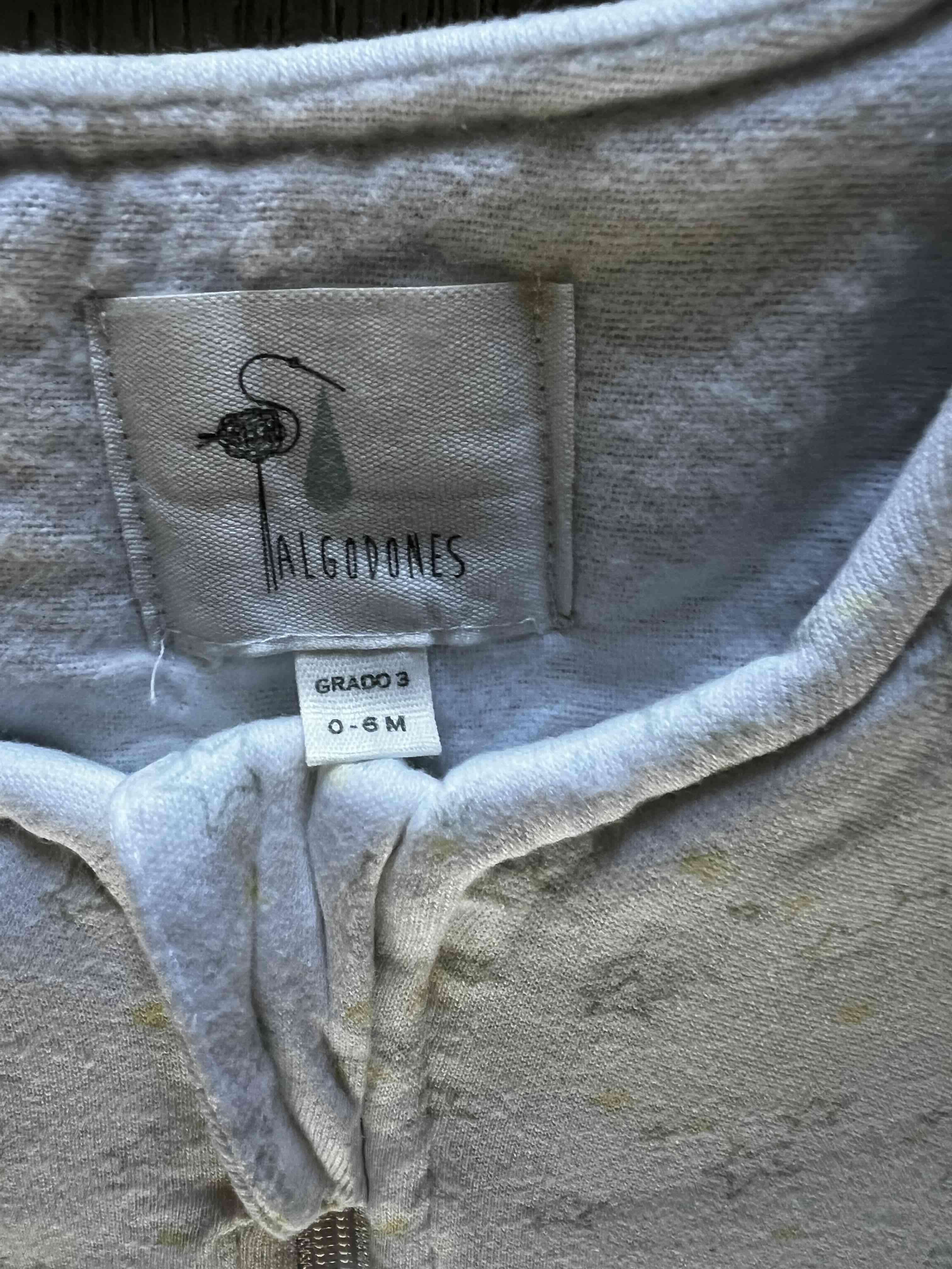 Saco de dormir para bebé estrella amarillo/gris - miniatura 2