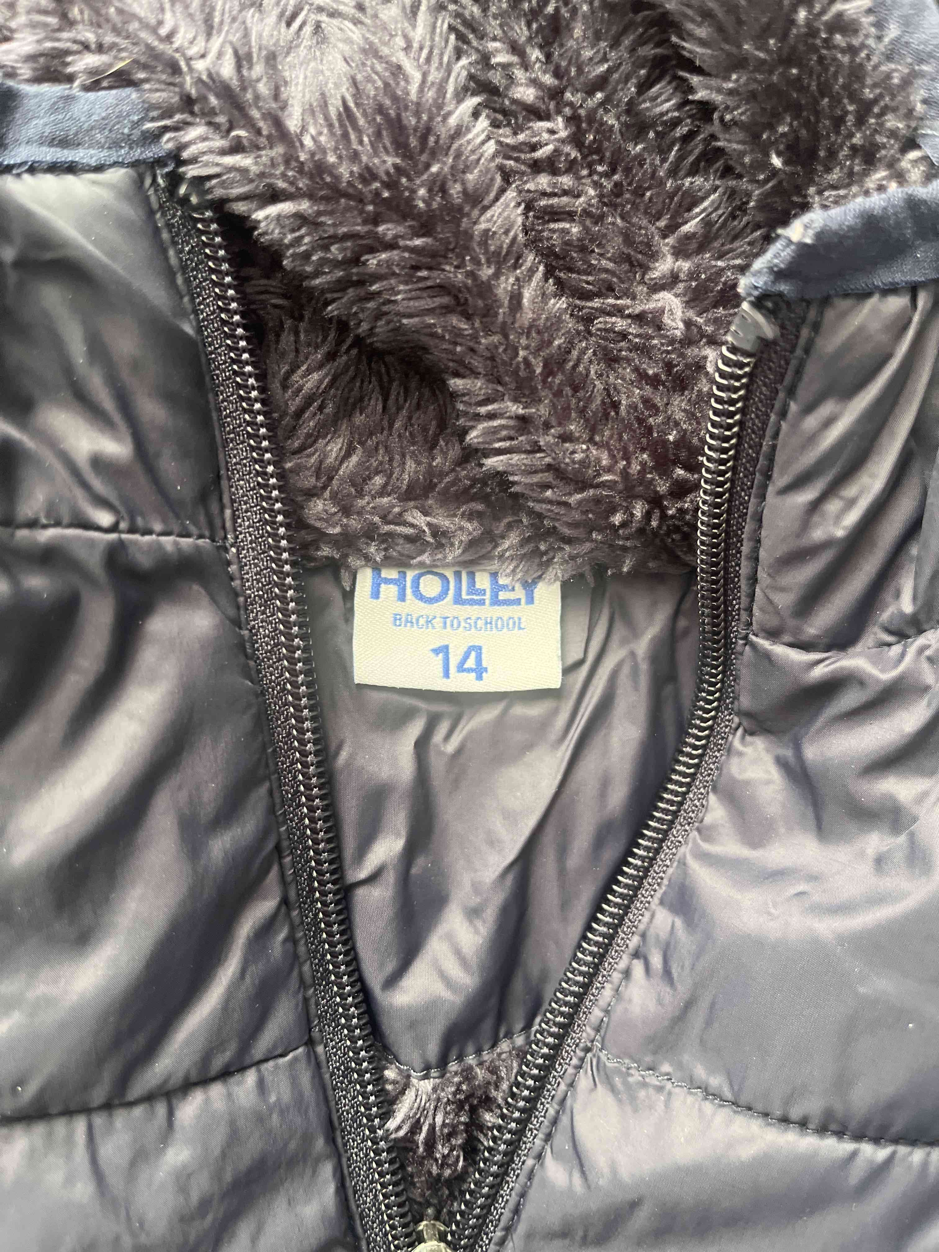 Chaqueta acolchada azul  con capucha - miniatura 2