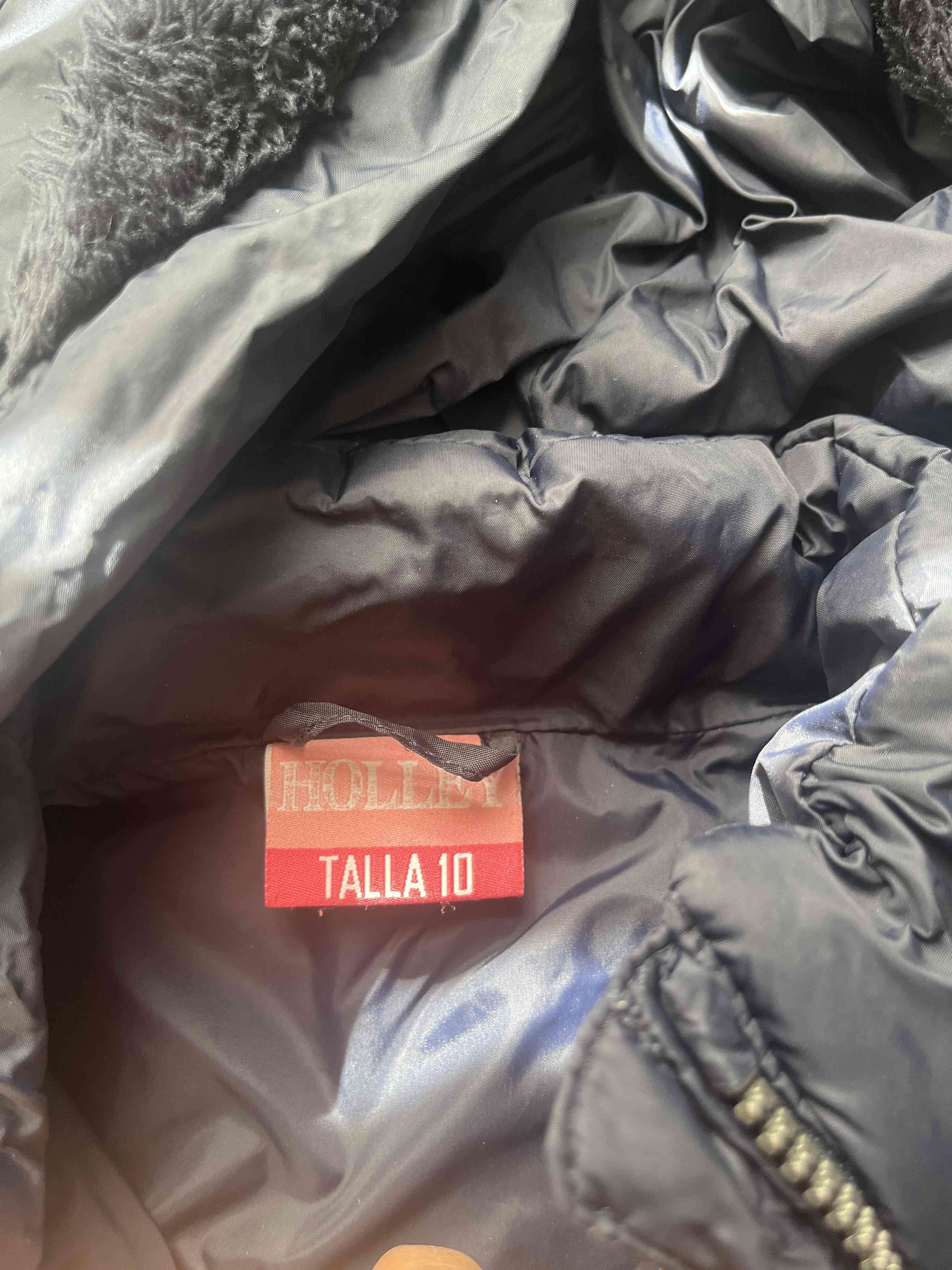 Chaqueta acolchada azul  con capucha - miniatura 4