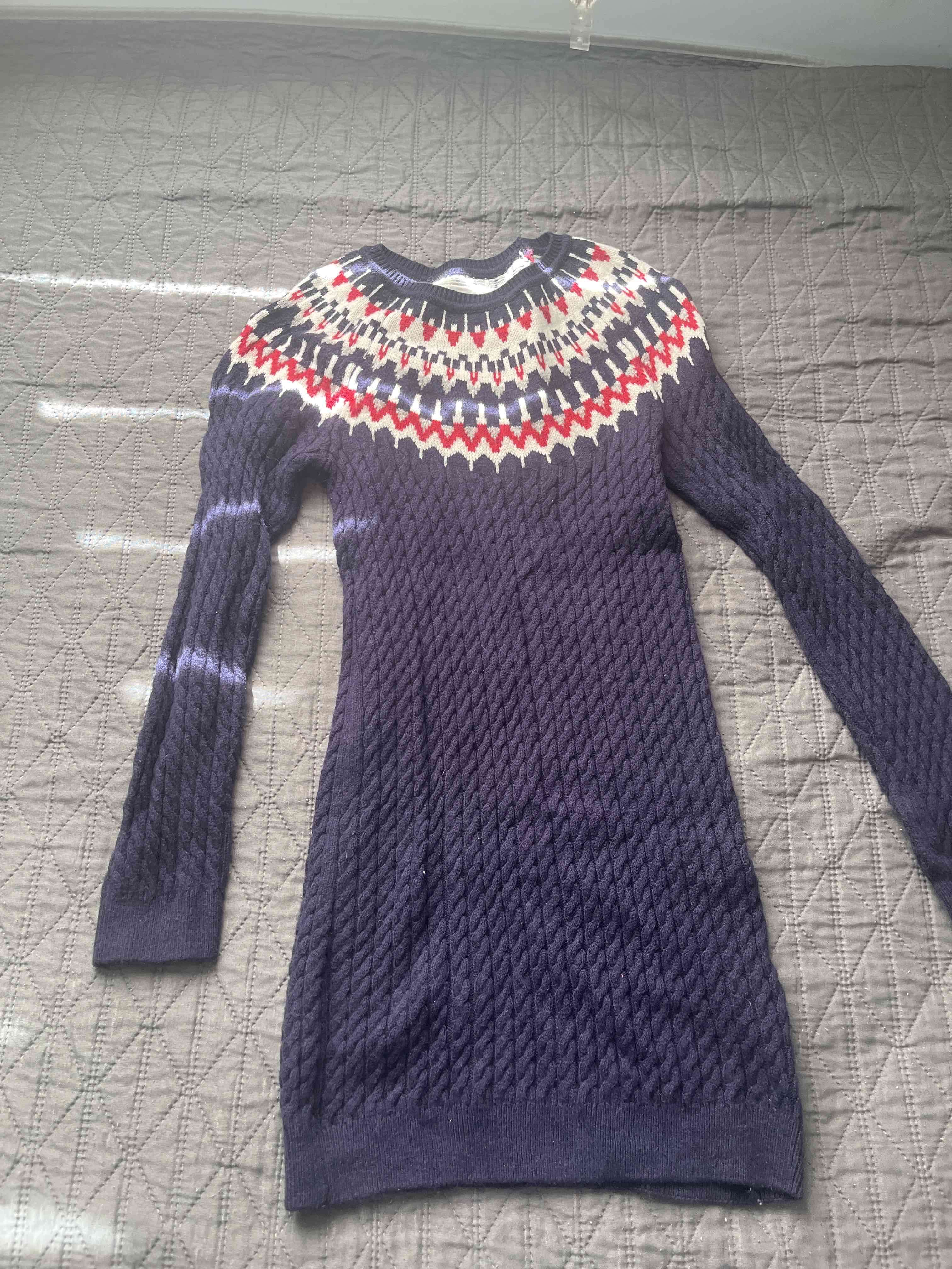 Vestidos 1-gris 2- azul  con estampado geométrico - miniatura 3