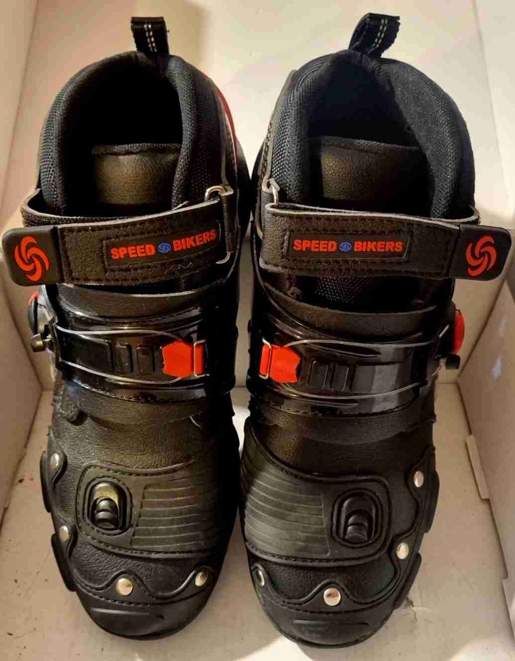 Zapatillas de motociclista negras - miniatura 4