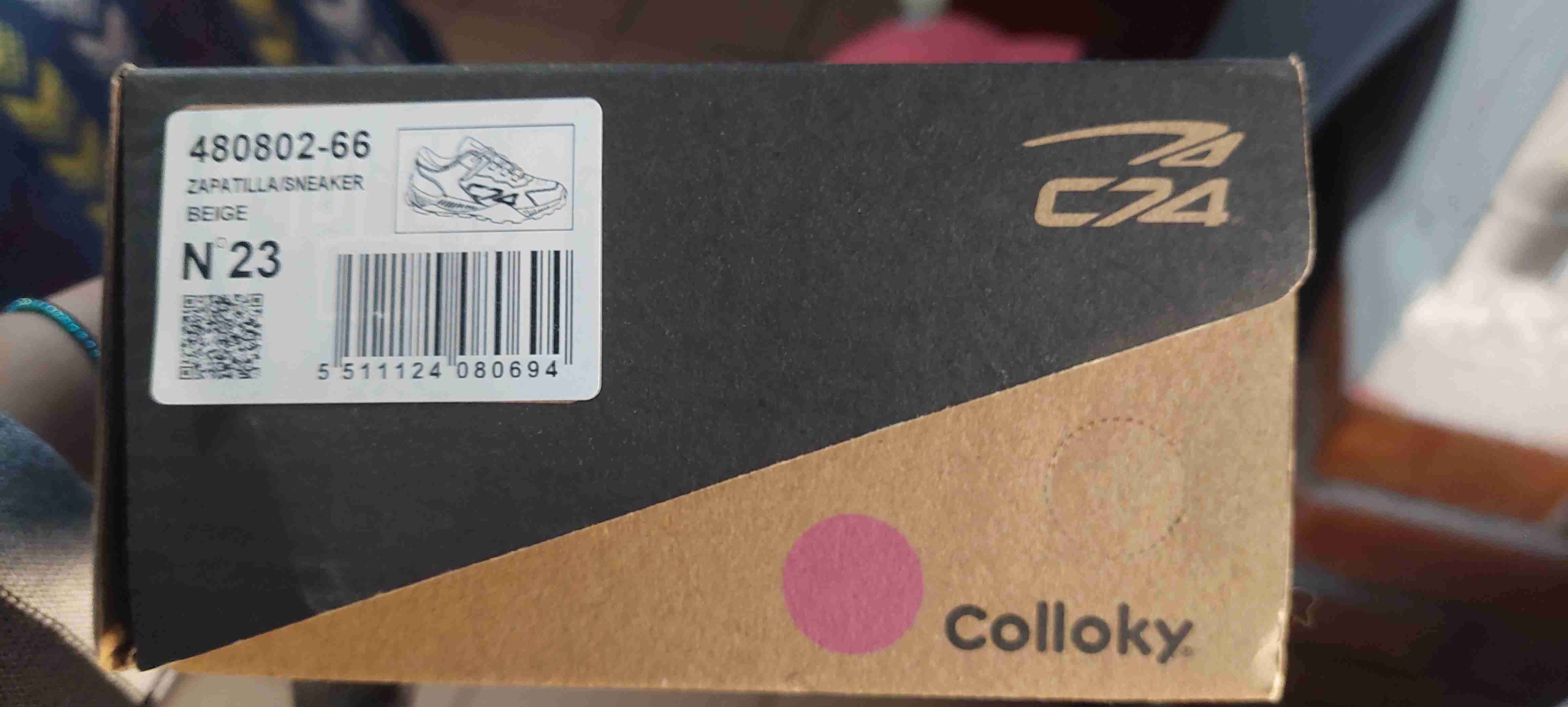 Zapatillas Colloky beige para niños - miniatura 1