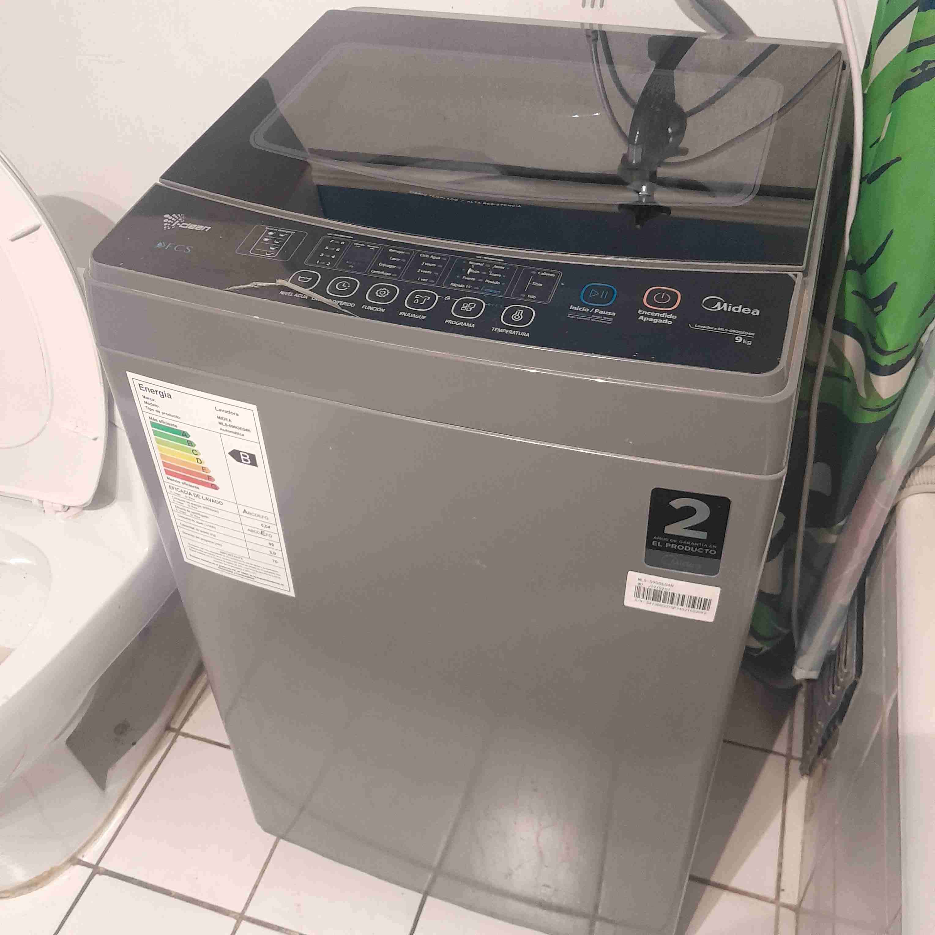 Lavadora automática Midea 9kg - miniatura 1