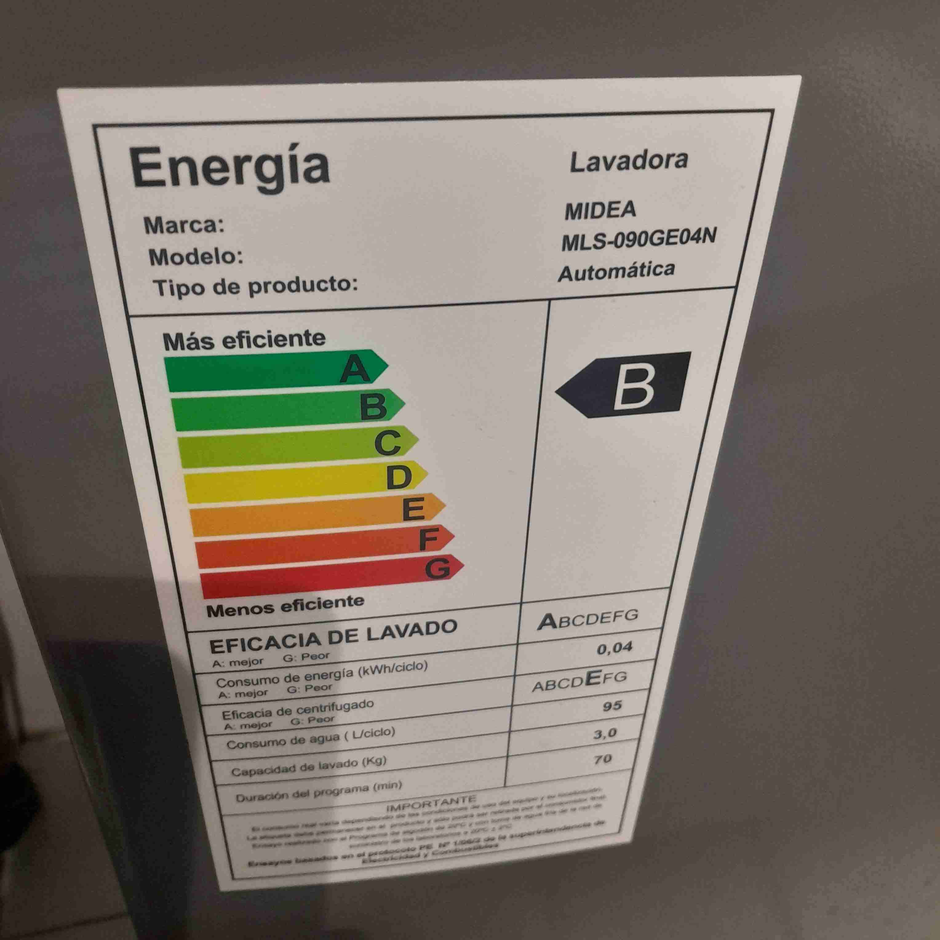 Lavadora automática Midea 9kg - miniatura 4