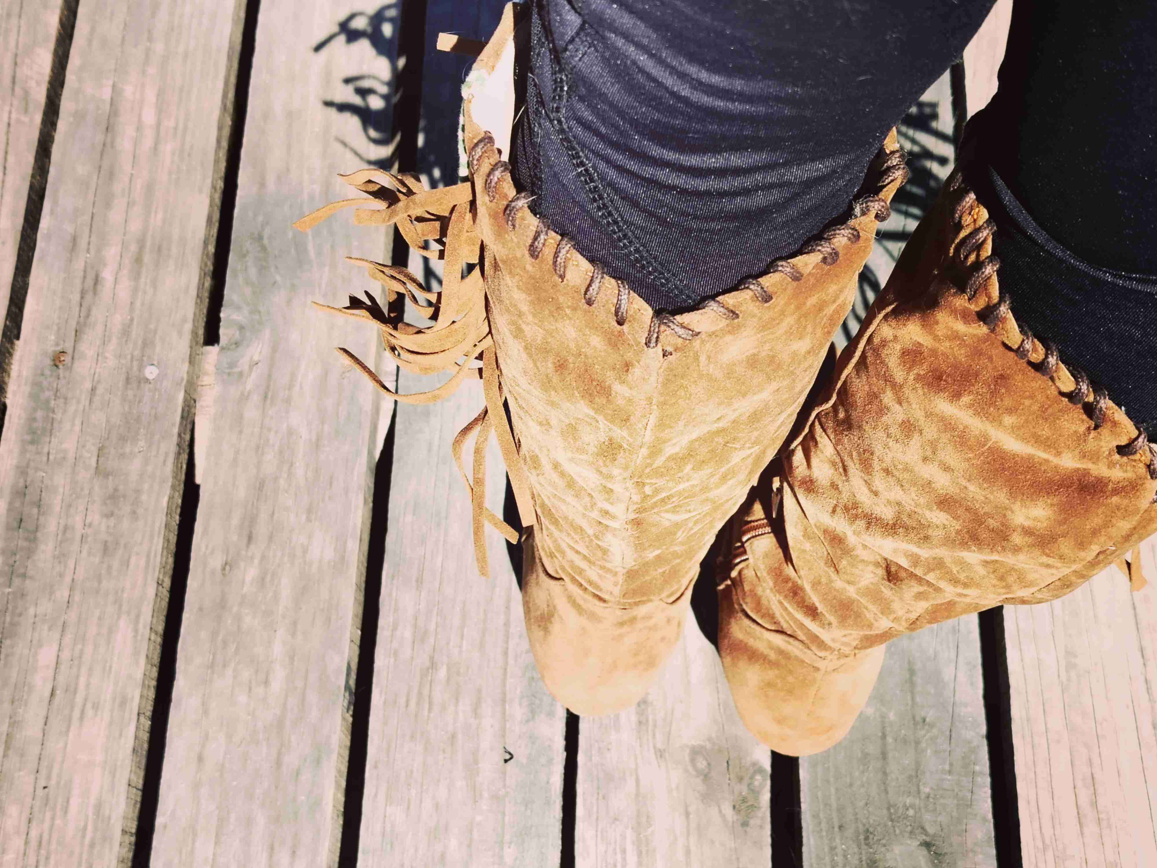 Botas de gamuza color camel - miniatura 2