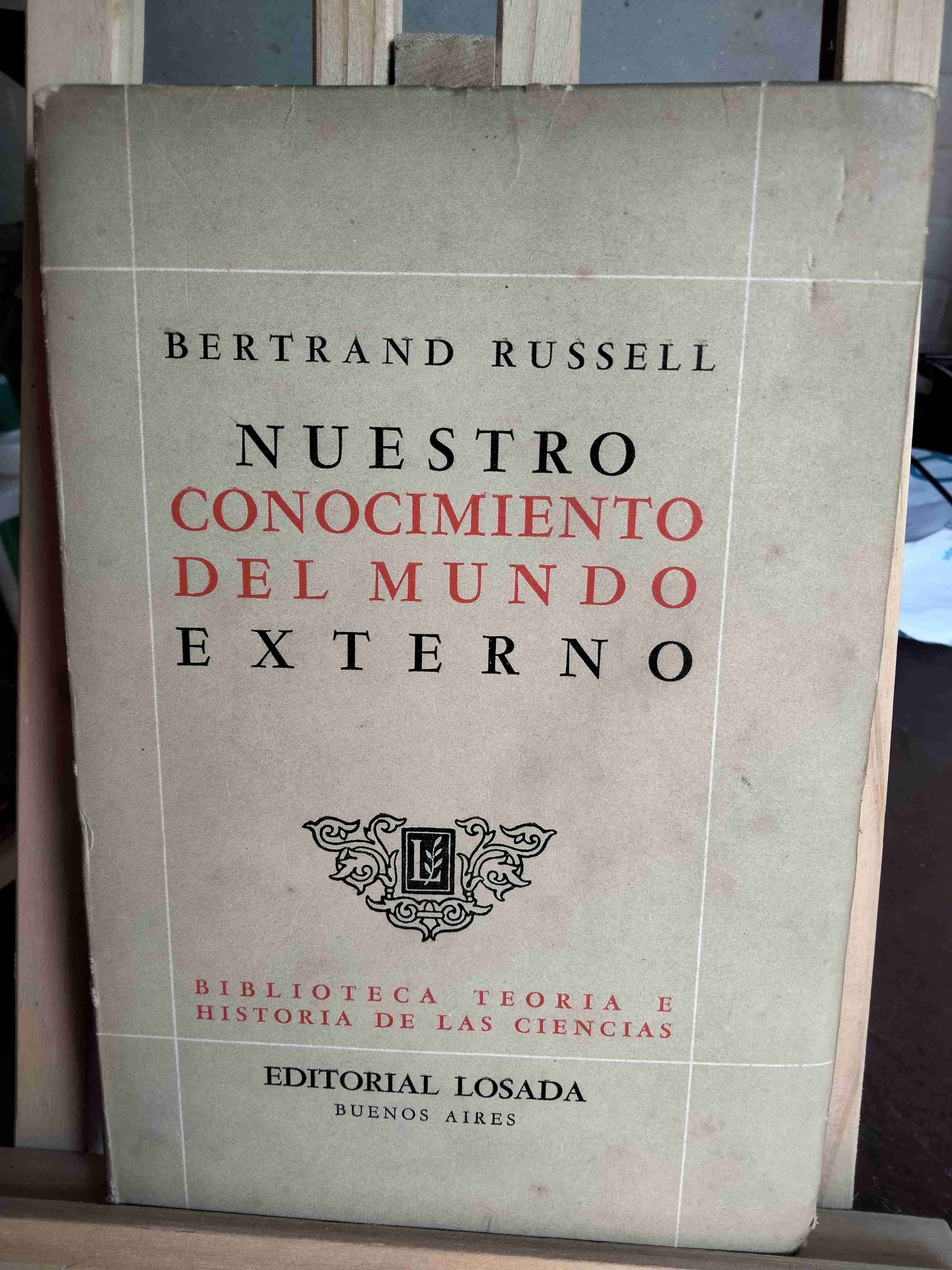 Libro 'Nuestro Conocimiento del Mundo Externo'