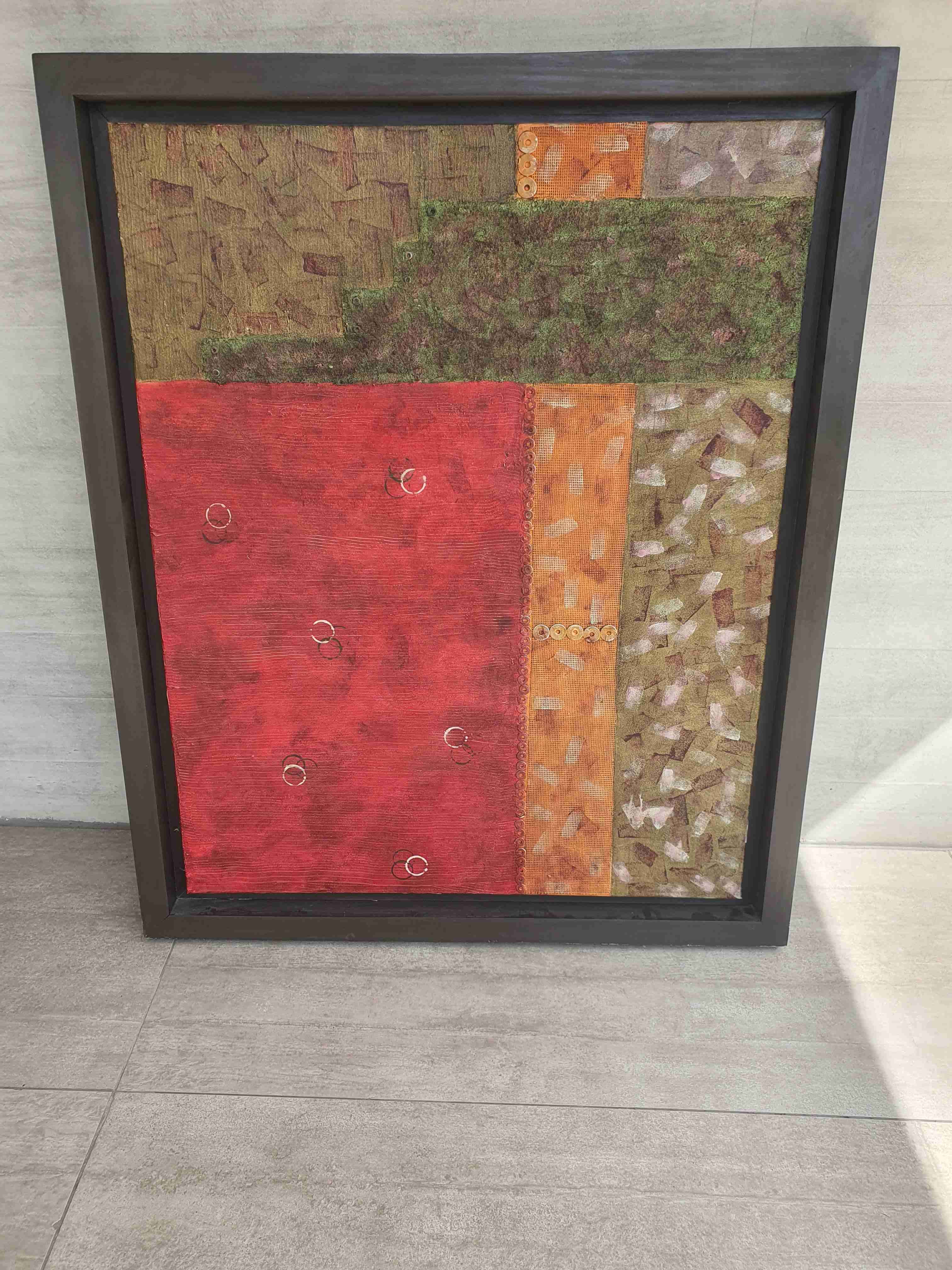 Cuadro abstracto enmarcado - miniatura 1