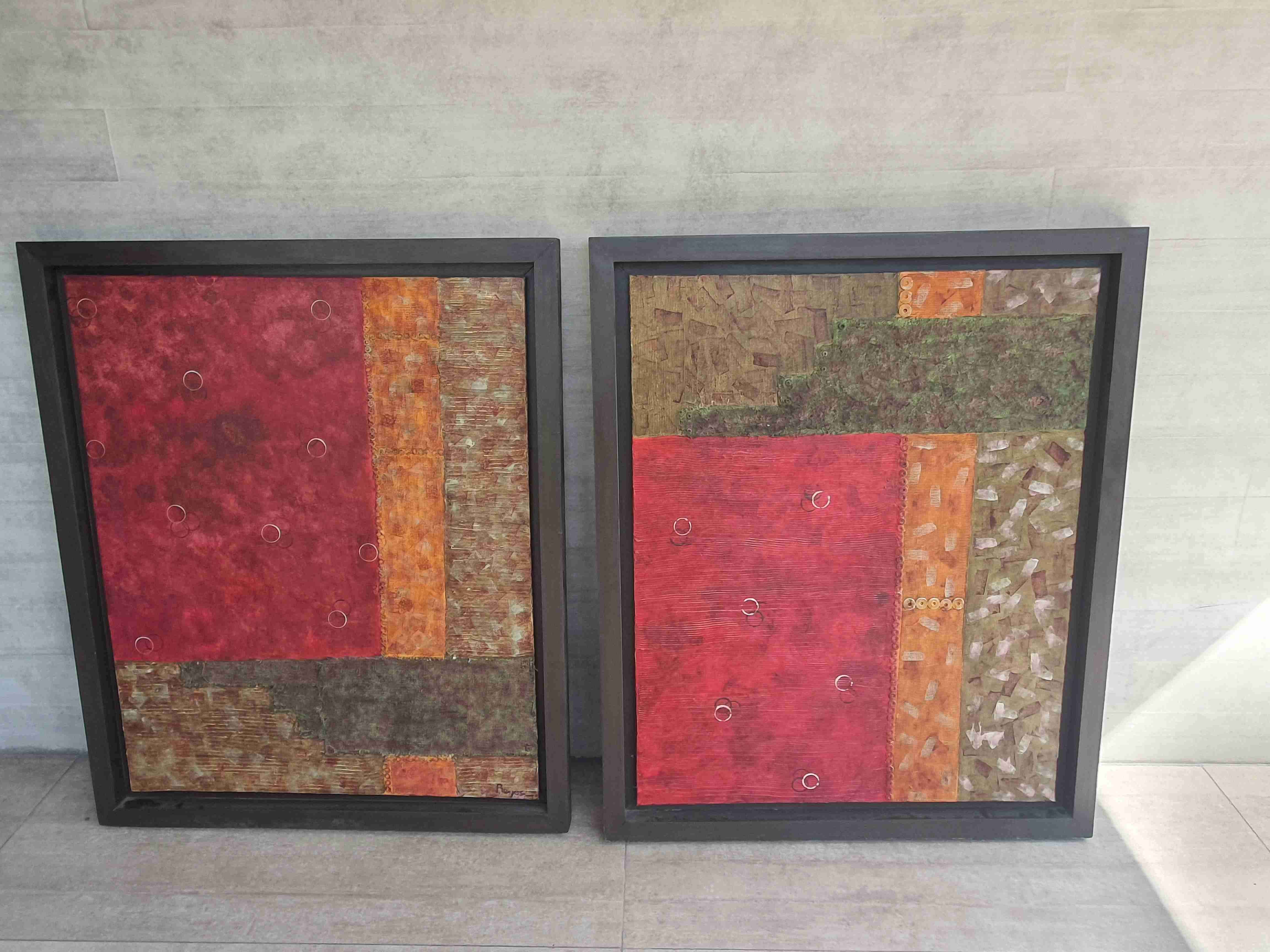 Cuadro abstracto enmarcado - miniatura 3