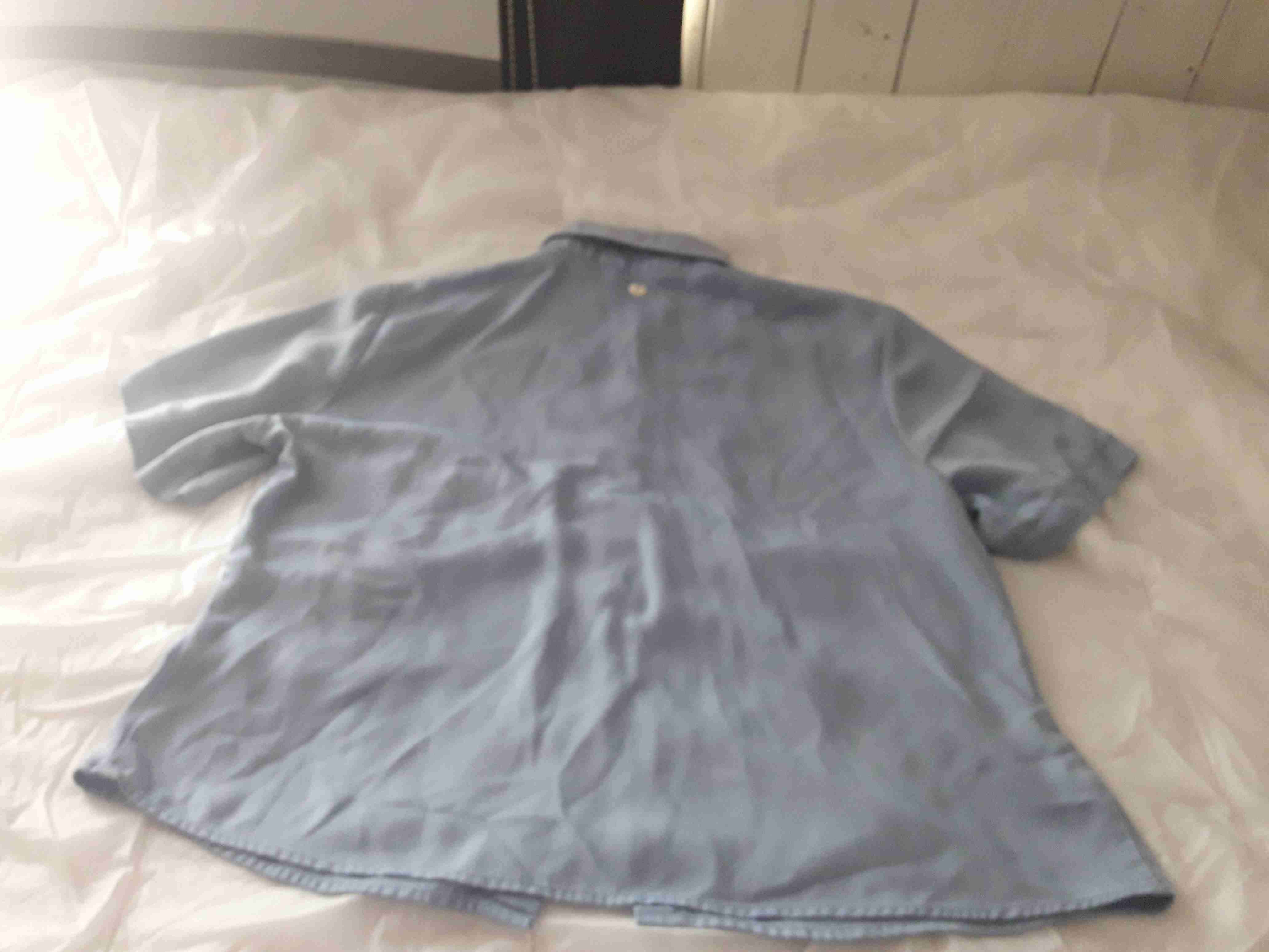 Blusa azul manga corta Ma Griffe talla 44 - miniatura 2