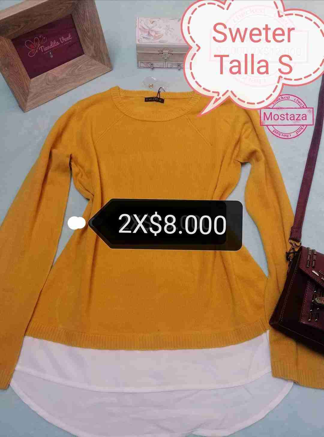 Sweater mostaza talla S