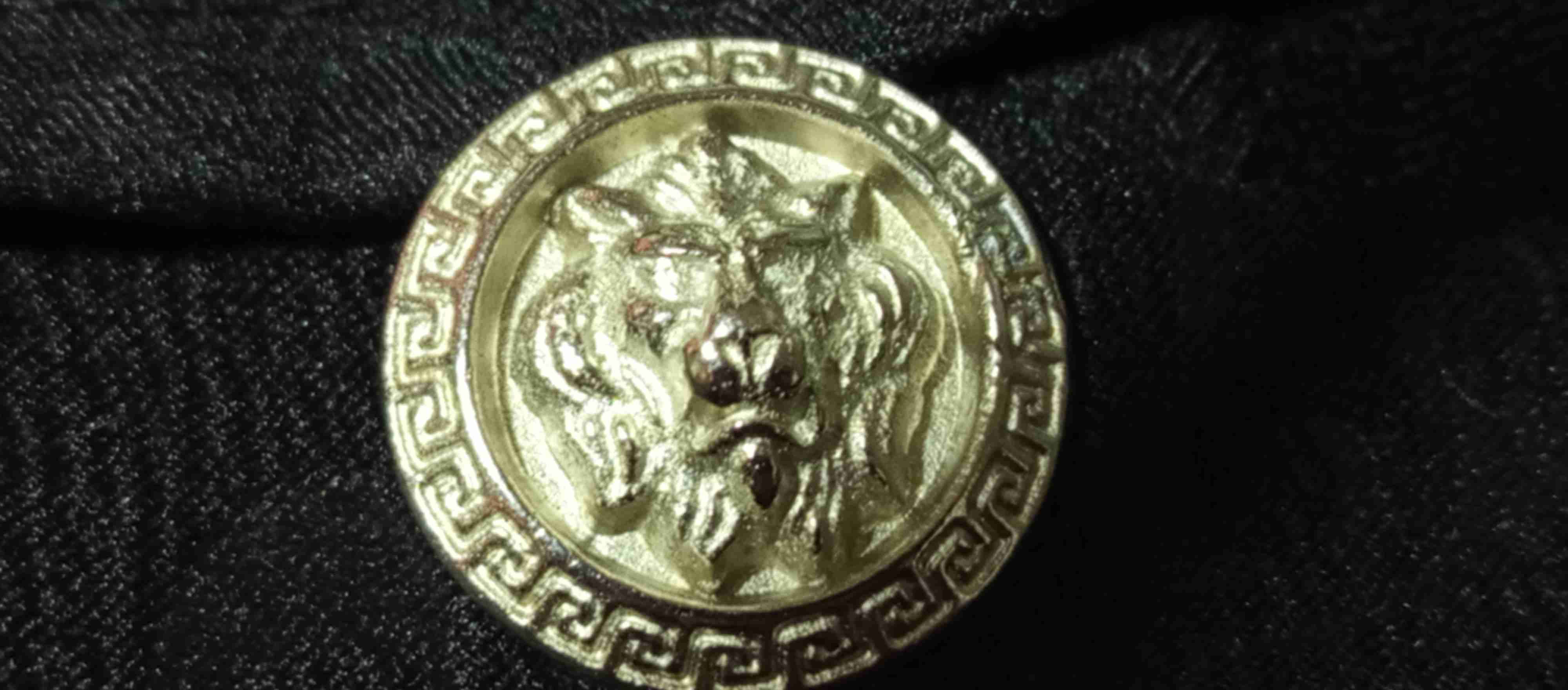 Botones  vintage metálicos italianos - miniatura 2