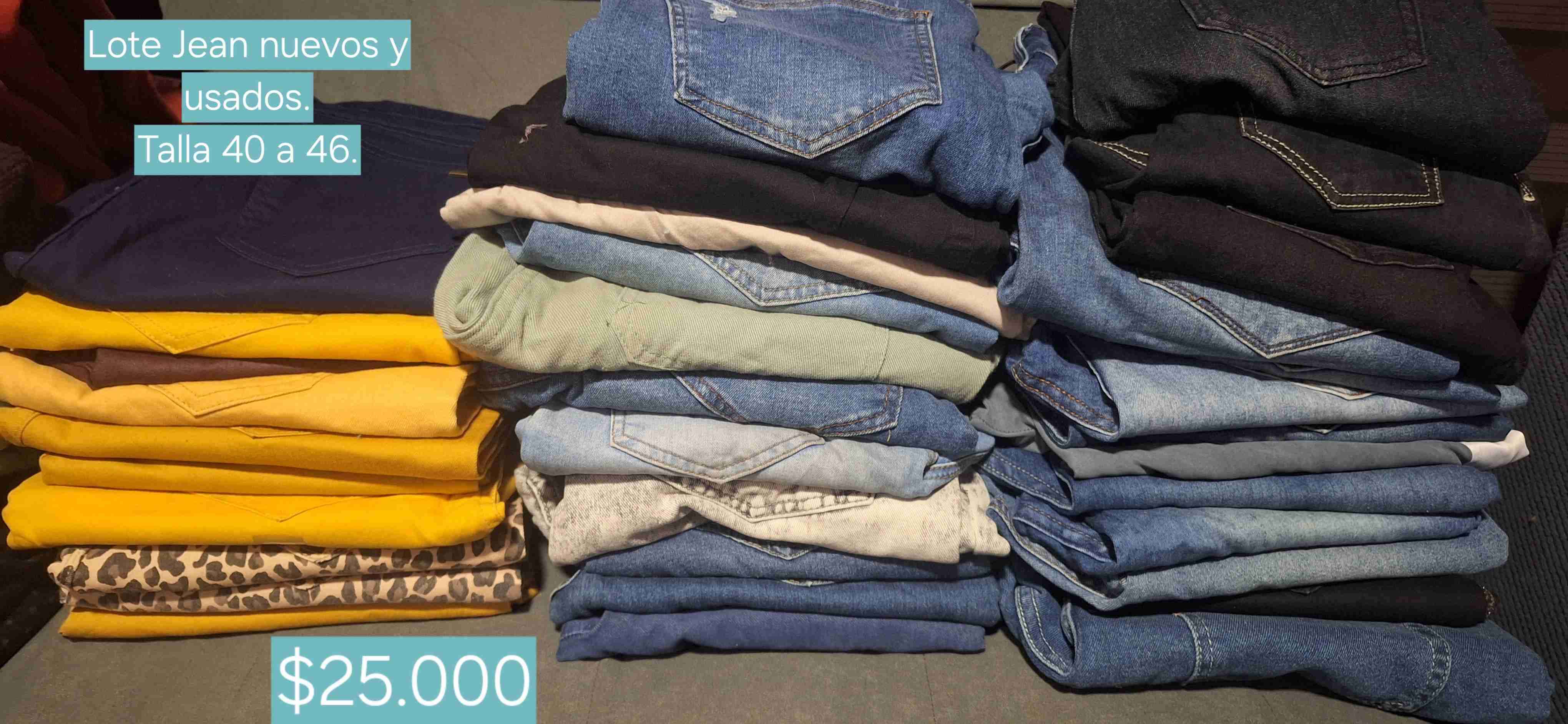 Lote de jeans varios colores