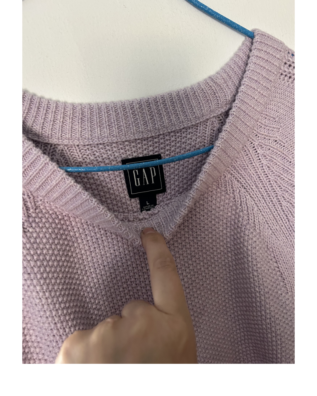 Suéter lila Gap talla L - miniatura 2